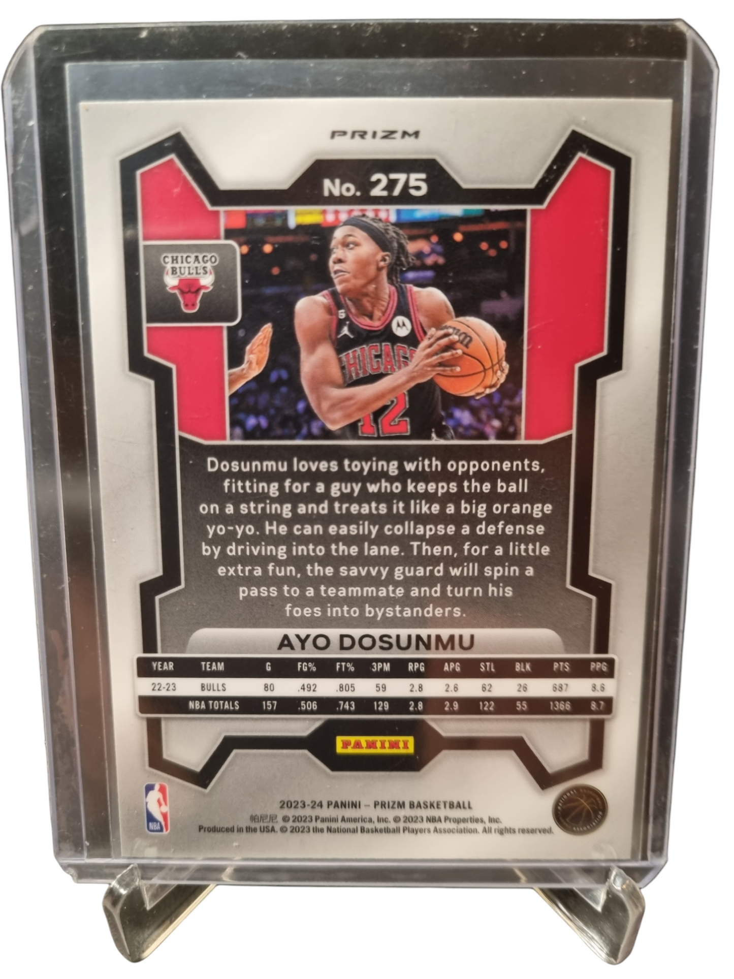 2023-24 Panini Prizm #275 Ayo Dosunmu Silver Prizm