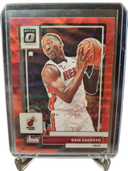 2022-23 Panini Donruss Optic #174 Bam Adebayo Red Wave Prizm