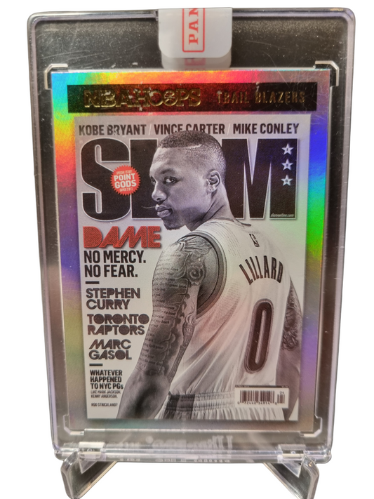 2020-21 Panini Hoops #16 Damian Lillard Slam Silver Holo Encased