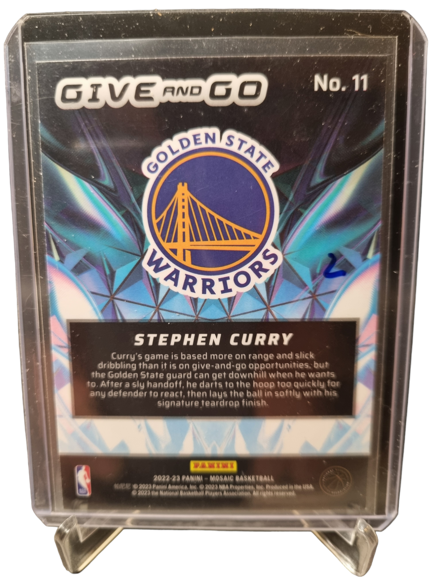 2022-23 Panini Mosaic #11 Stephen Curry Give And Go
