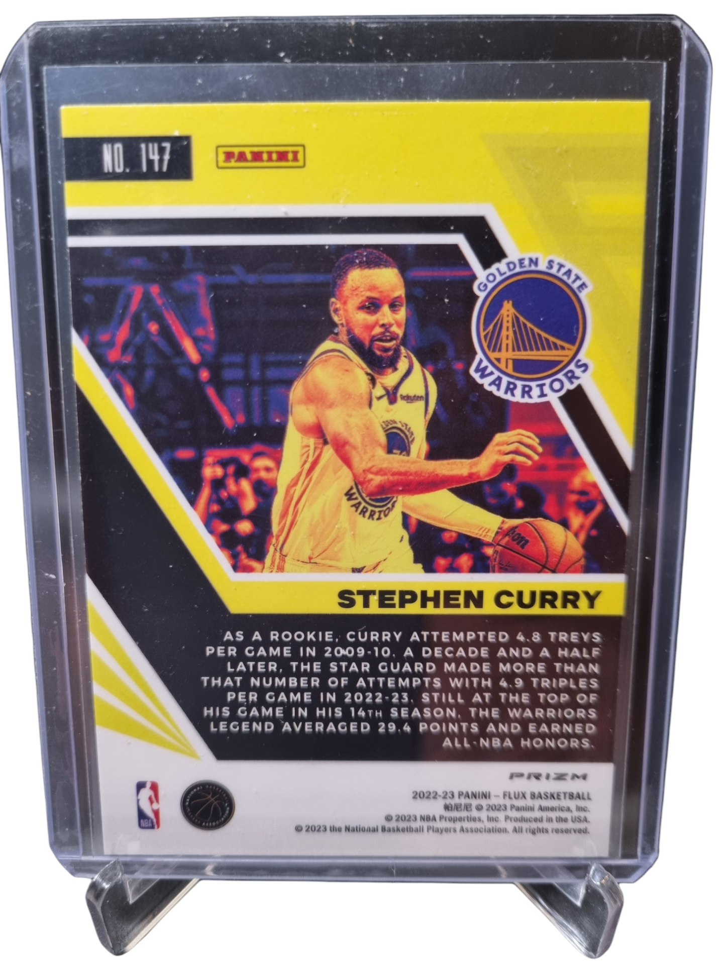 2022-23 Panini Flux #147 Stephen Curry Silver Prizm