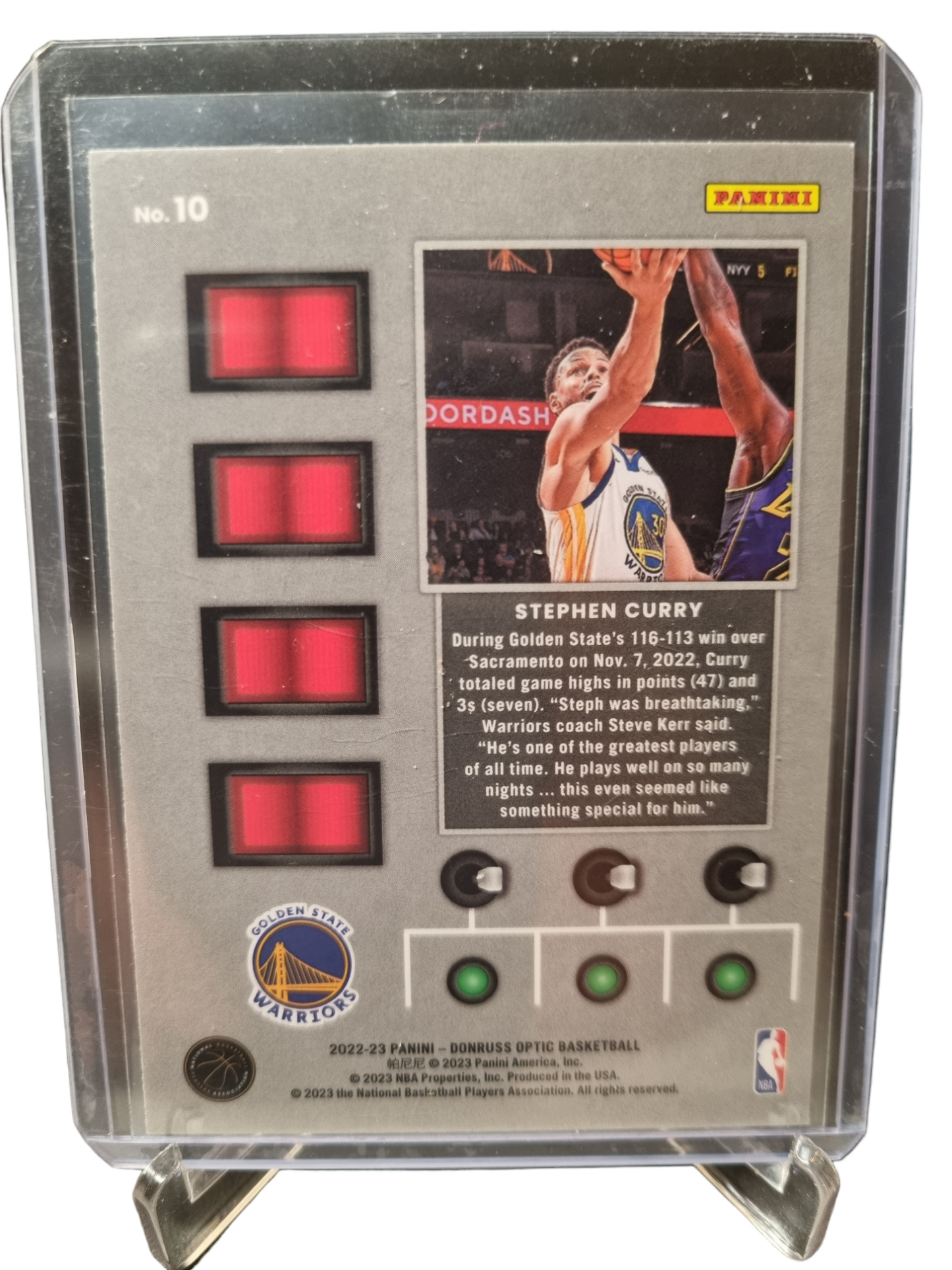 2022-23 Panini Donruss Optic #10 Stephen Curry T-Minus 3 2 1