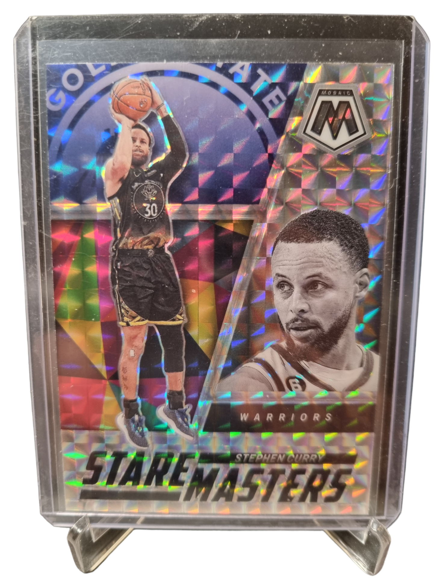 2022-23 Panini Mosaic #3 Stephen Curry Stare Masters Mosaic Prizm