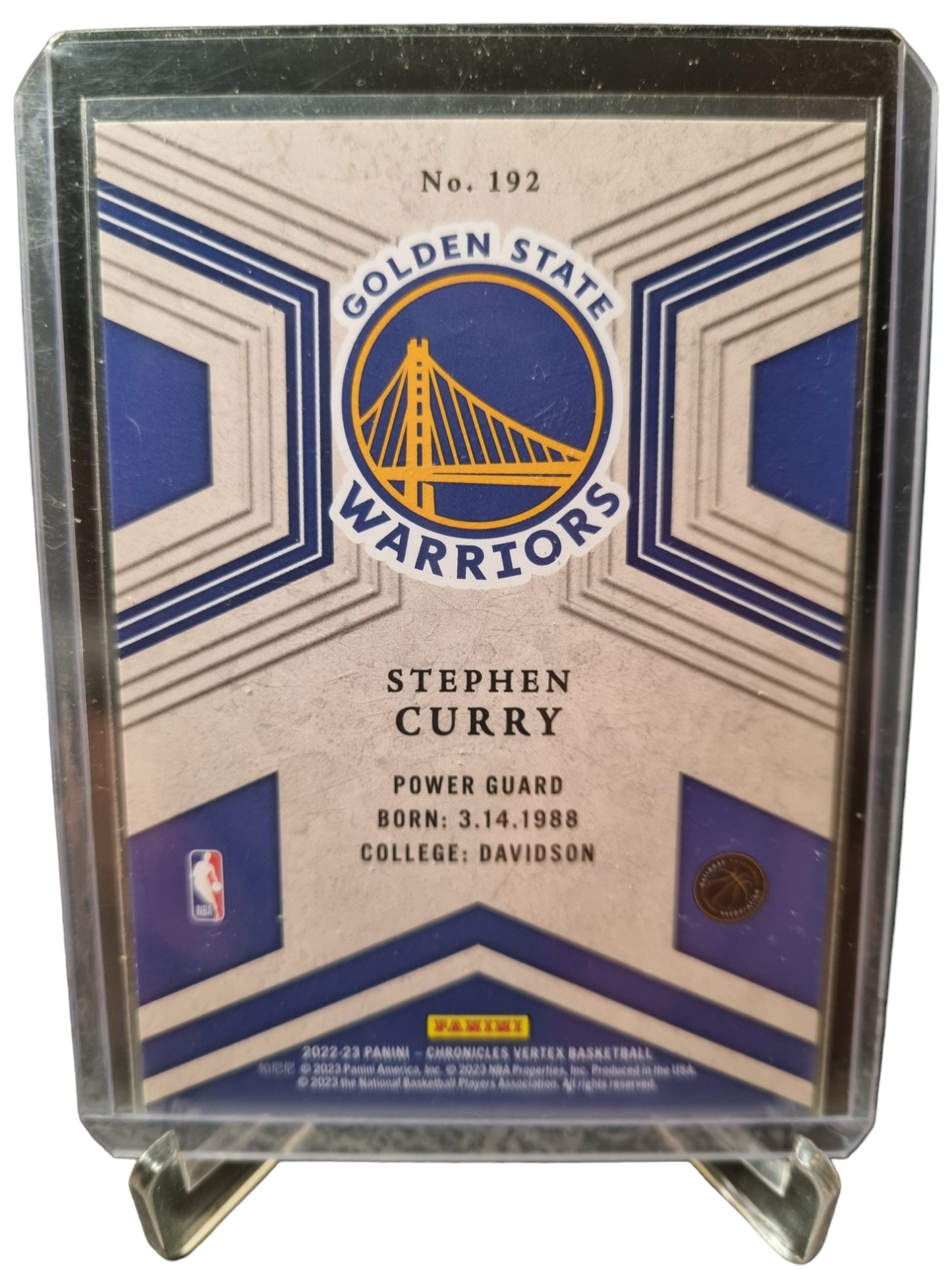 2022-23 Panini Chronicles #192 Stephen Curry Season Vertex Green