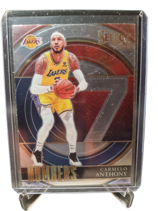 2021-22 Panini Select #10 Carmelo Anthony Numbers
