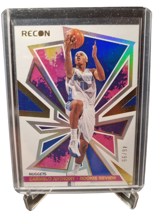 2020-21 Panini Recon #2 Carmelo Anthony Rookie Review 46/99