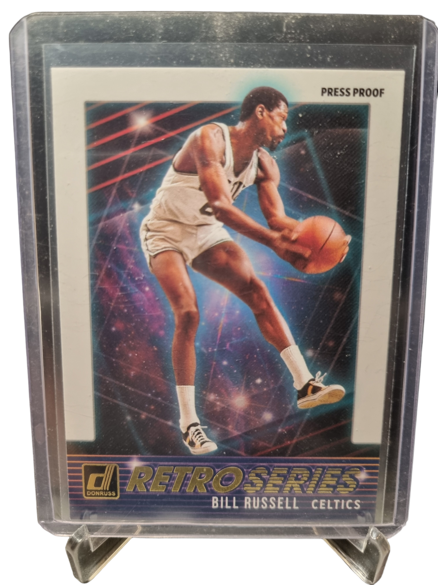 2020-21 Panini Donruss #13 Bill Russell Retro Series Press Proof