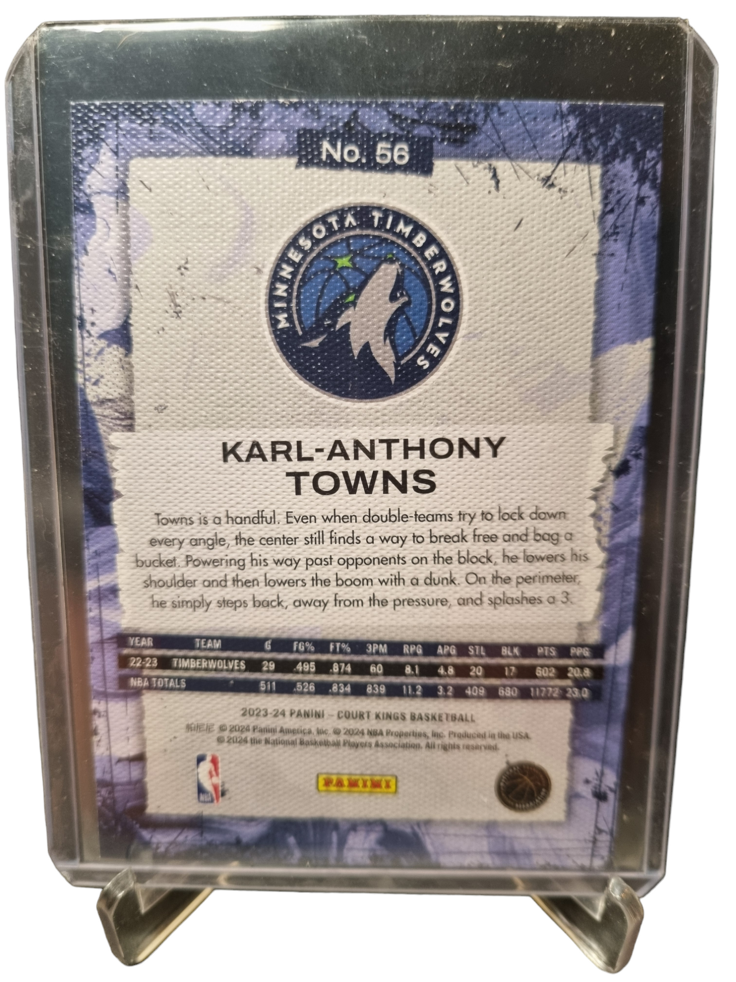 2023-24 Panini Court Kings #56 Karl-Anthony Towns