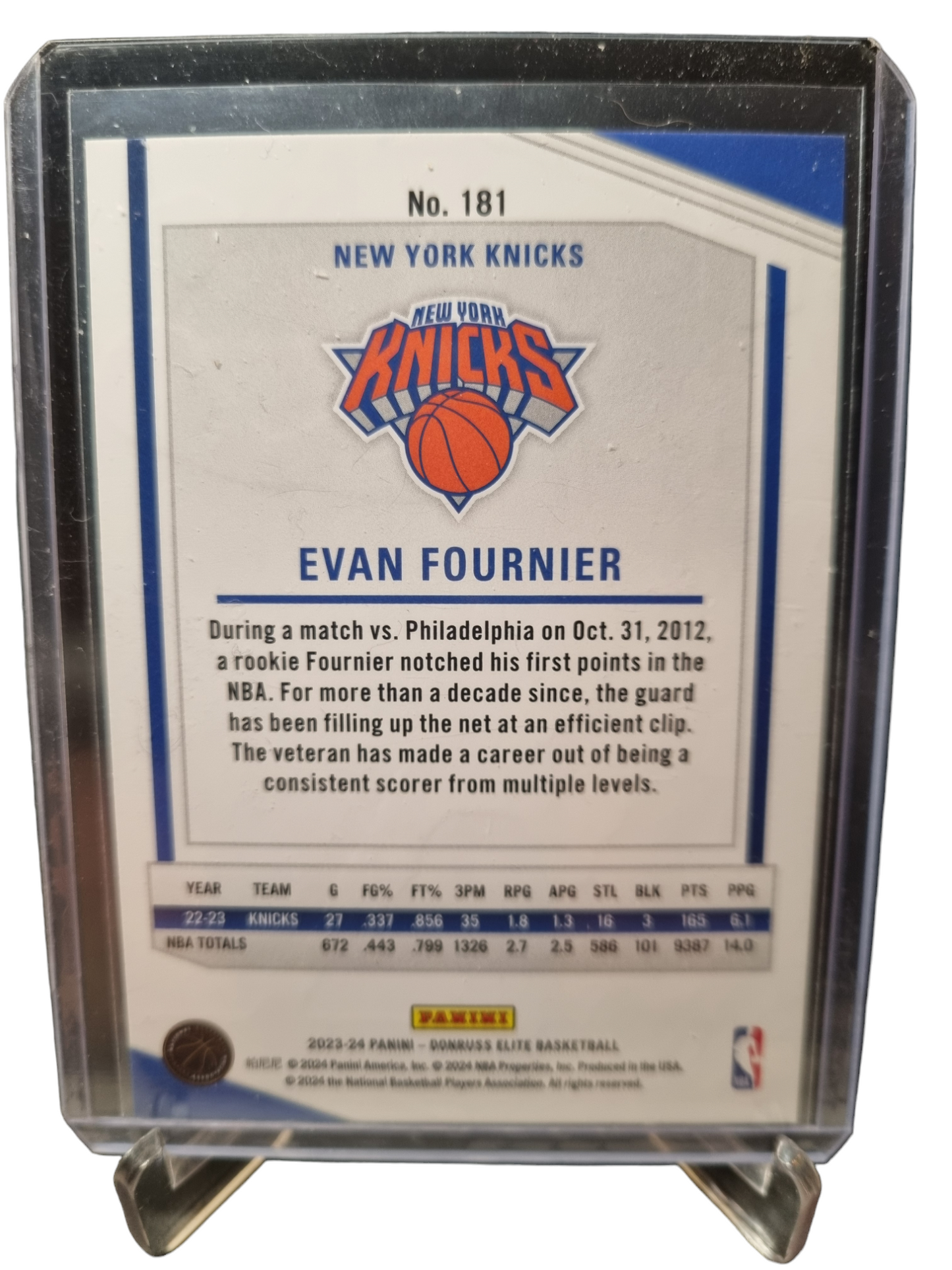 2023-24 Panini Donruss Elite #181 Evan Fournier Orange