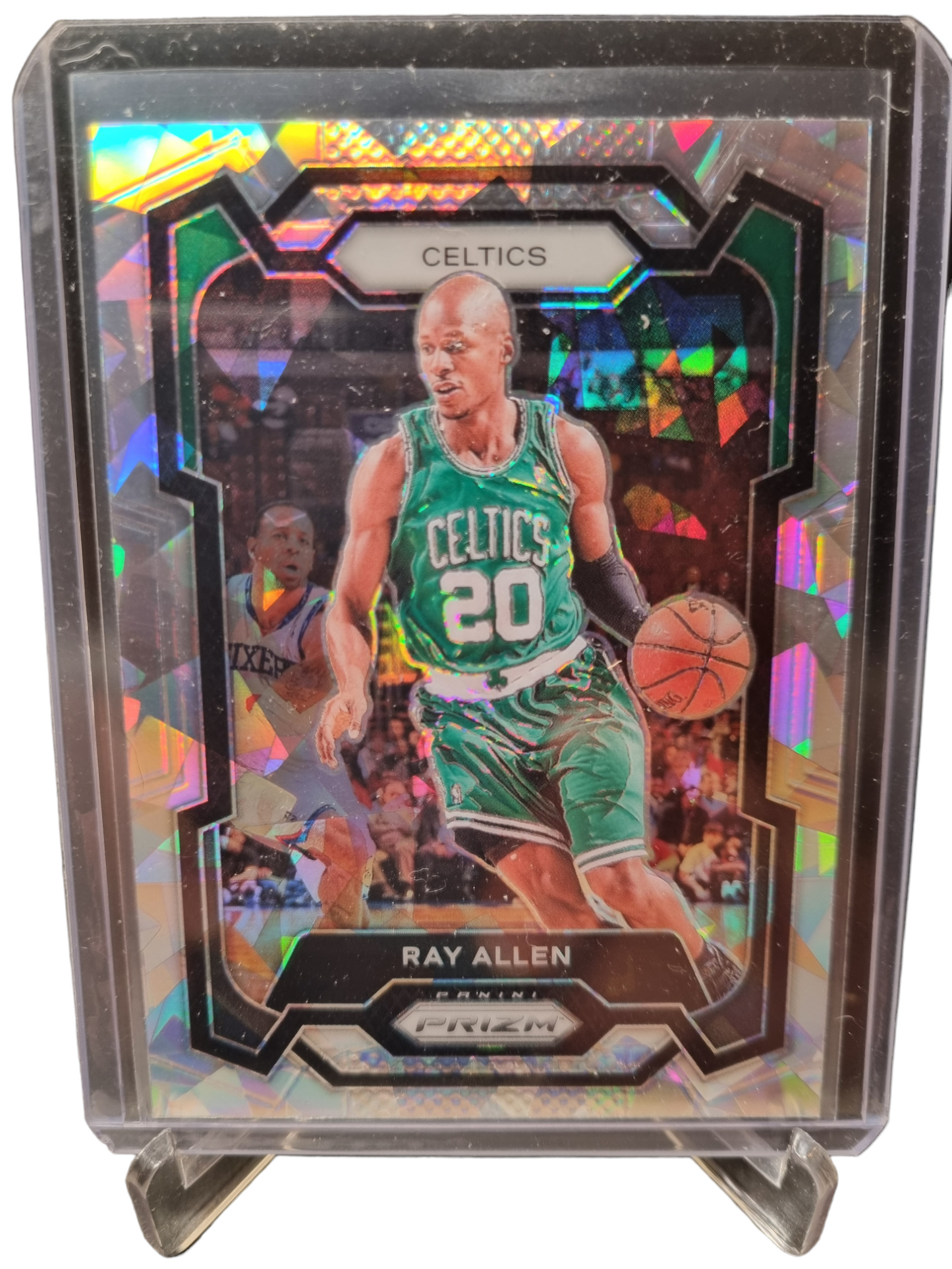 2023-24 Panini Prizm #192 Ray Allen Silver Cracked Ice Prizm