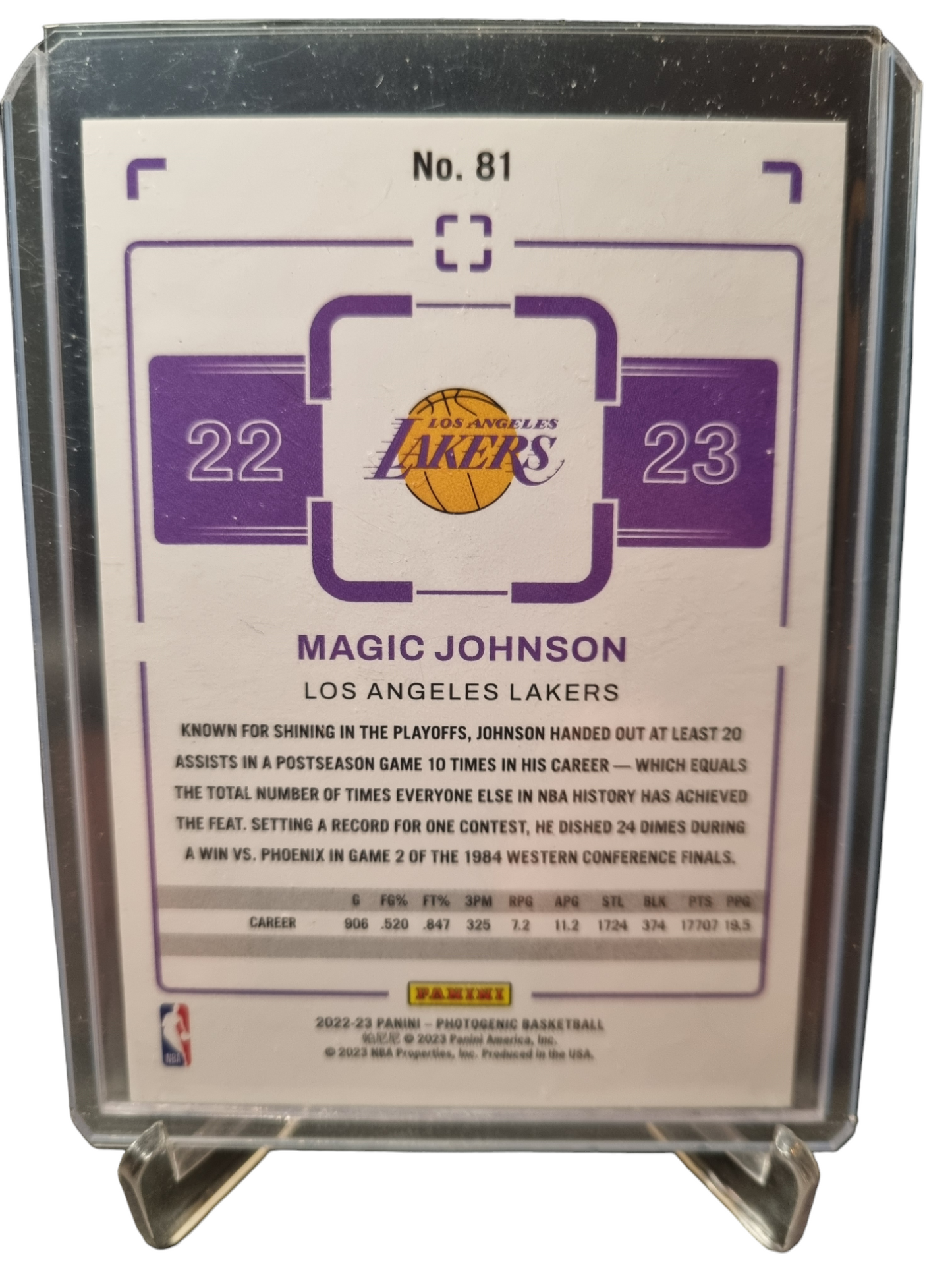 2022-23 Panini Photogenic #81 Magic Johnson