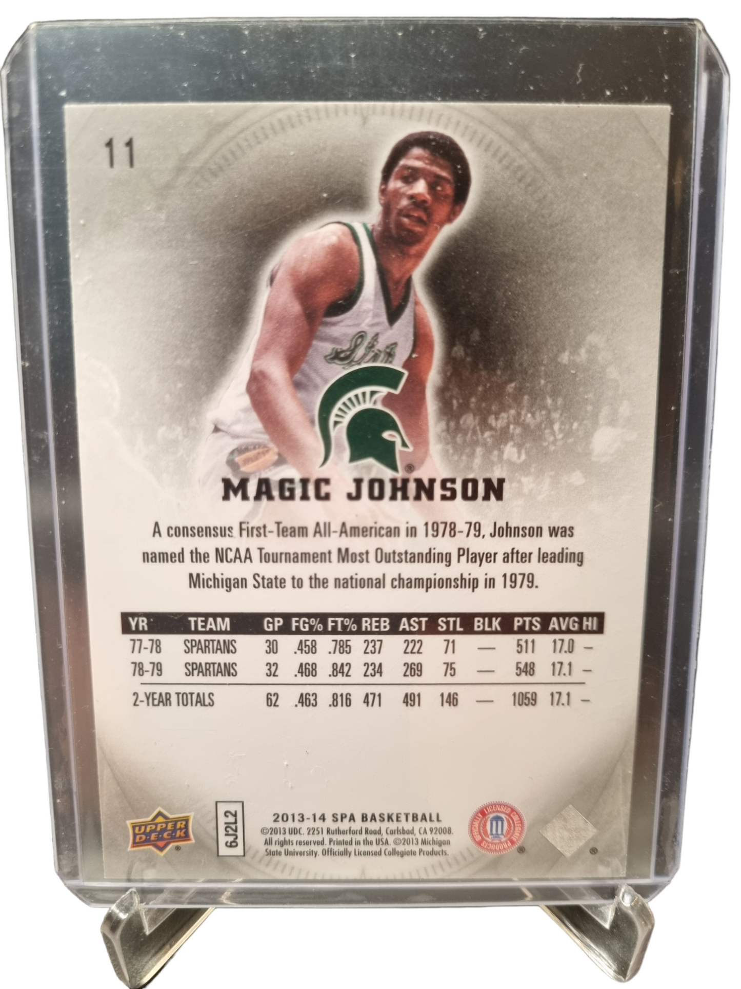 2013-14 Upper Deck #11 Magic Johnson SP Authentic