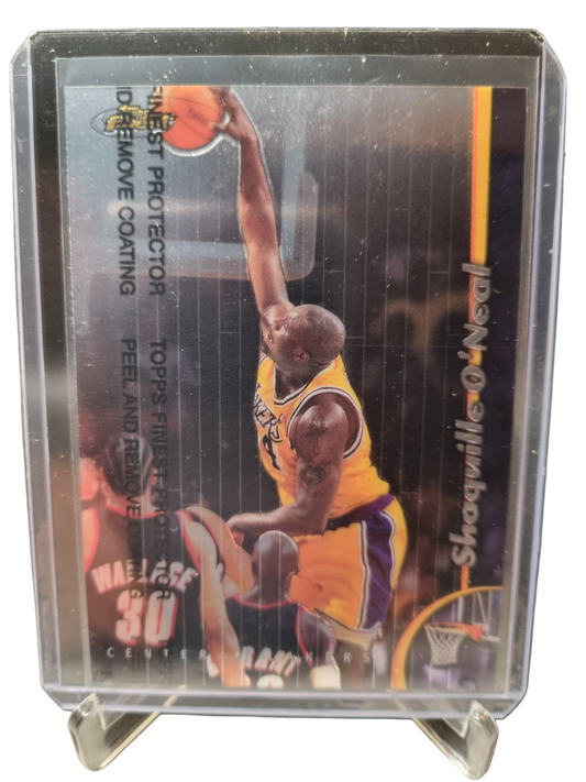 1998 Topps Finest #40 Shaquille O'Neal With Protective Coating