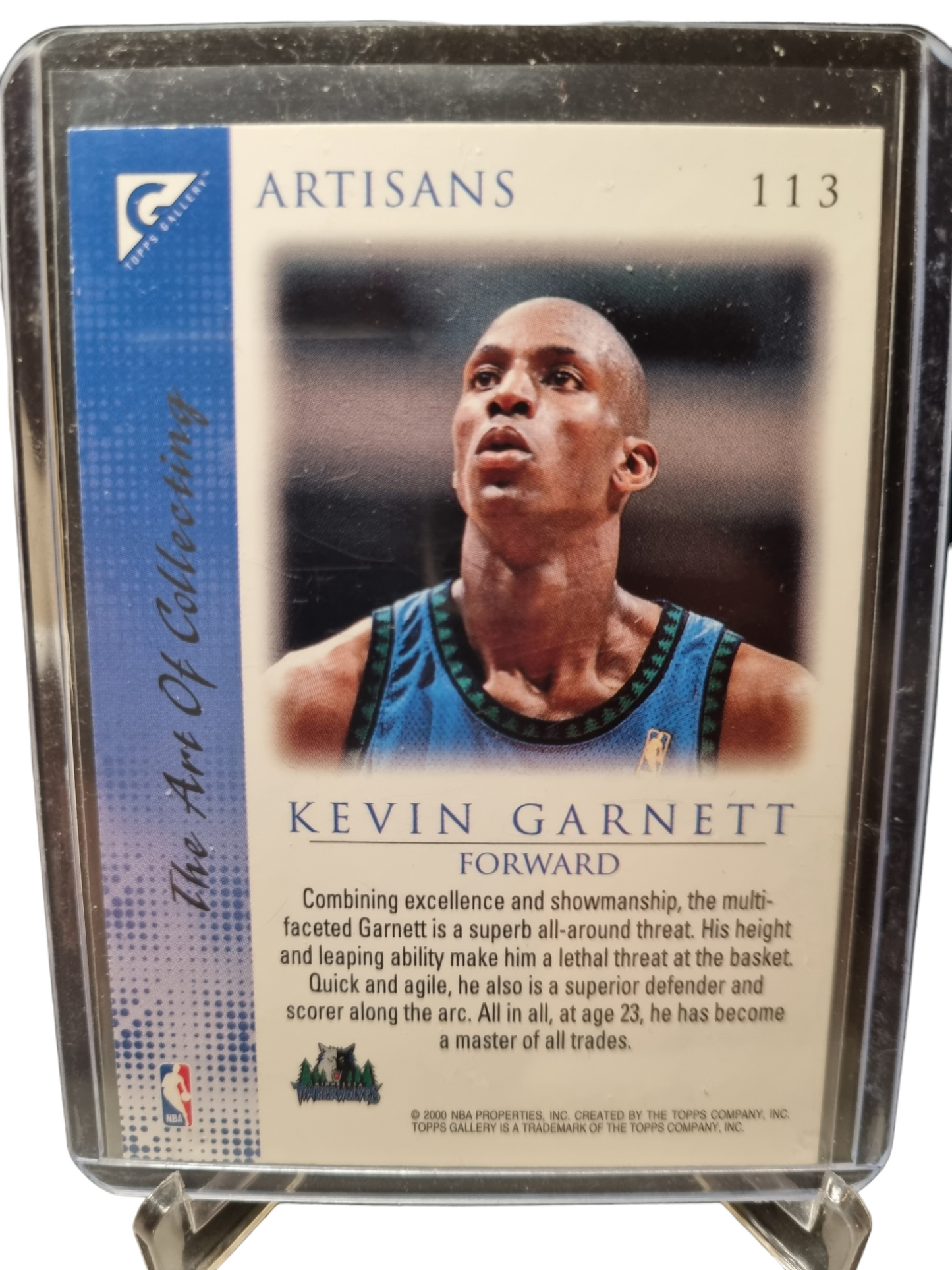 2000 Topps Gallery #113 Kevin Garnett Artisans