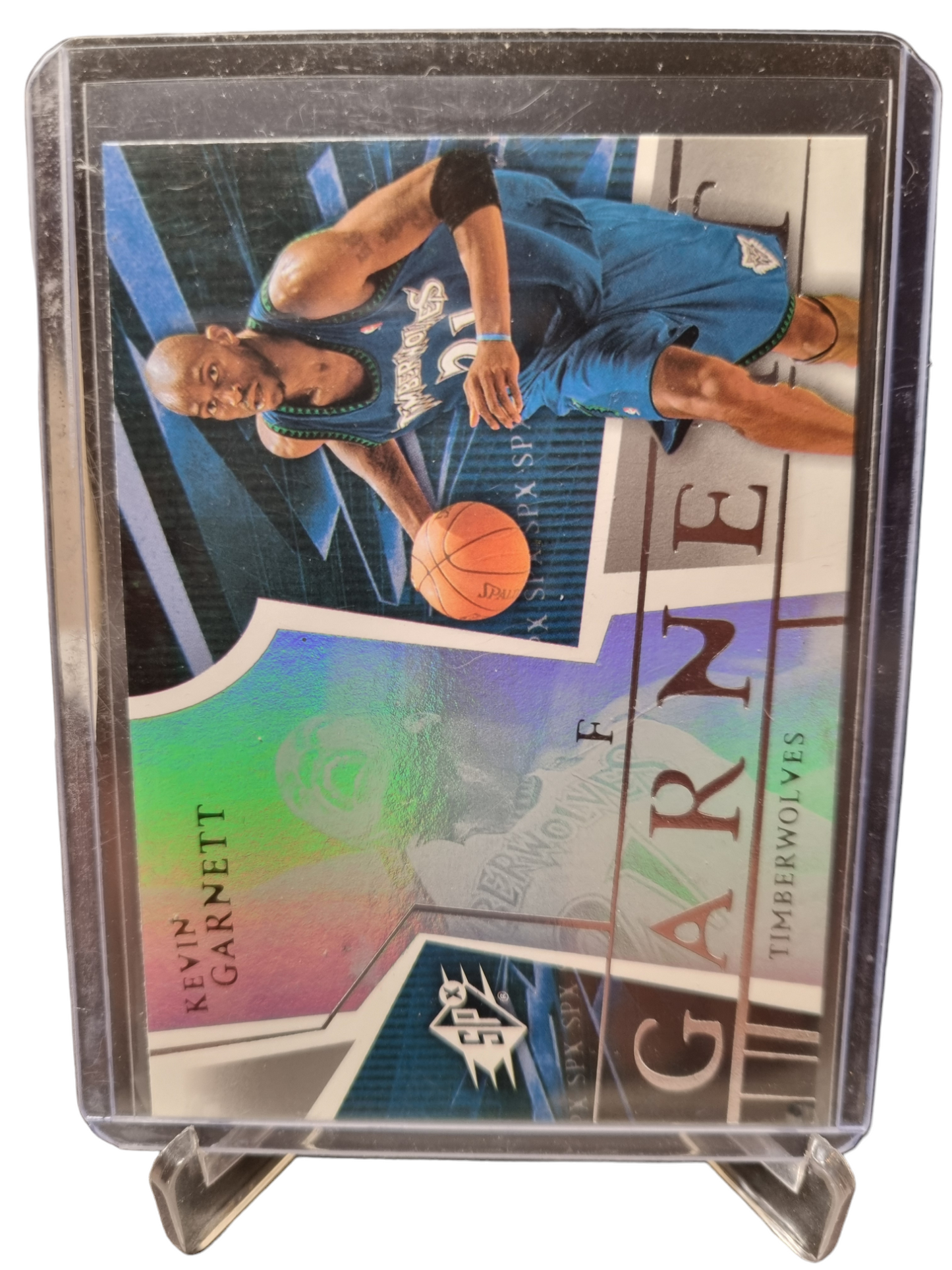 2003 Upper Deck #47 Kevin Garnett Masters SPX Hologram Card