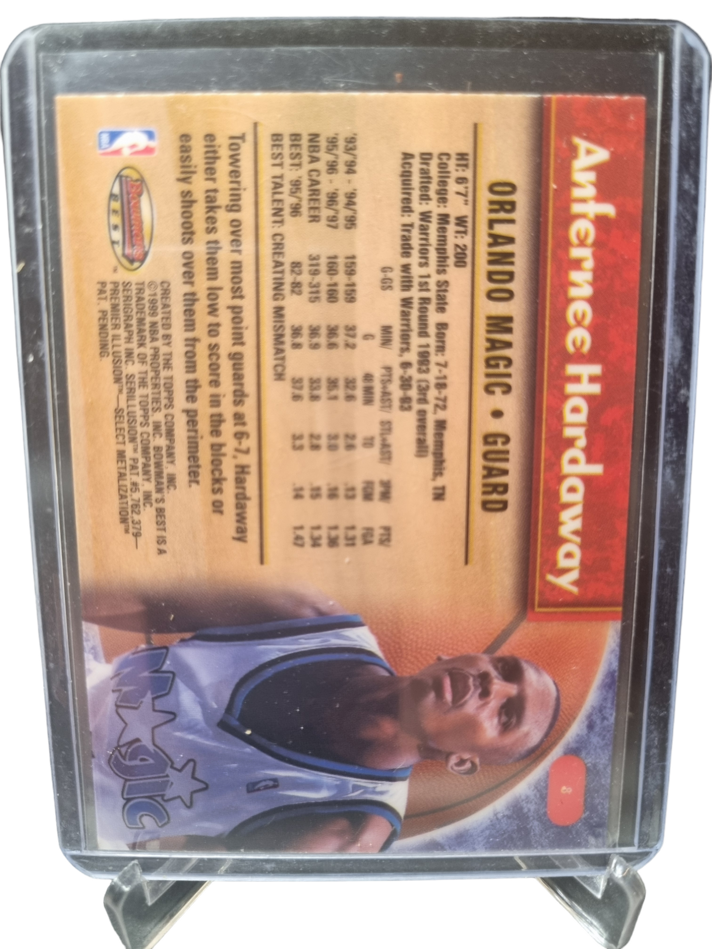 1999 Bowmans Best #8 Anfernee Hardaway