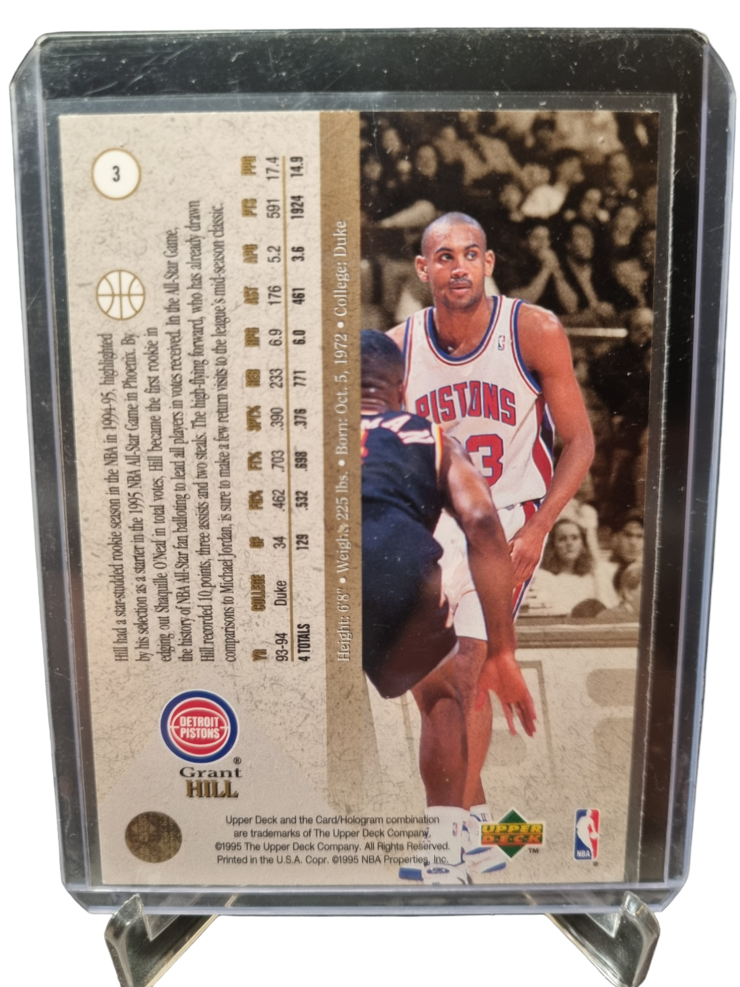 1994-95 Upper Deck SP #3 Grant Hill Rookie Card Premier Prospects