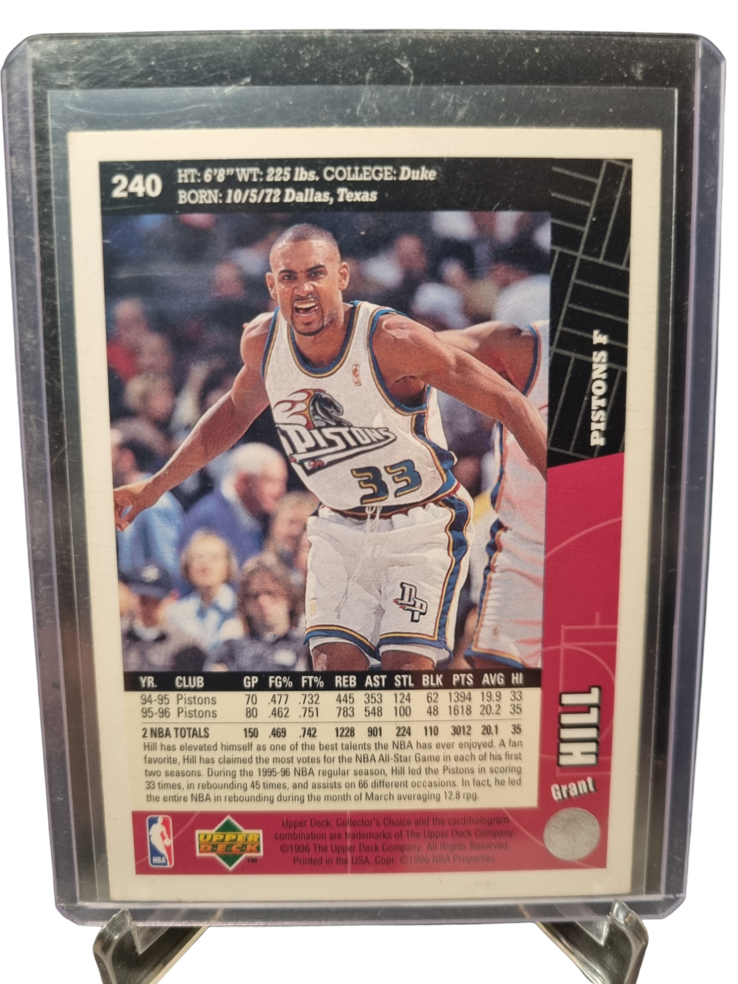 1996 Upper Deck #240 Grant Hill