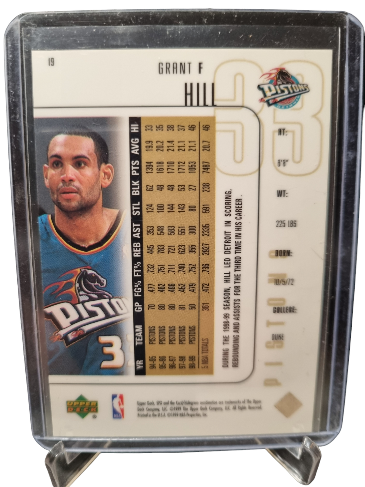 1999 Upper Deck #19 Grant Hill SPX