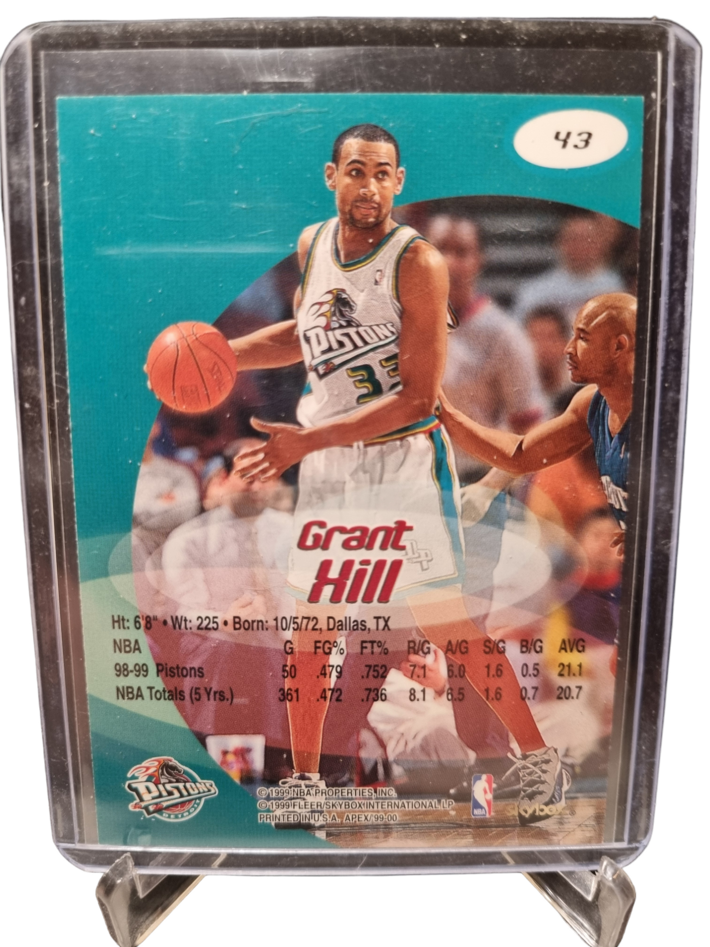 1999 Skybox #43 Grant Hill Apex
