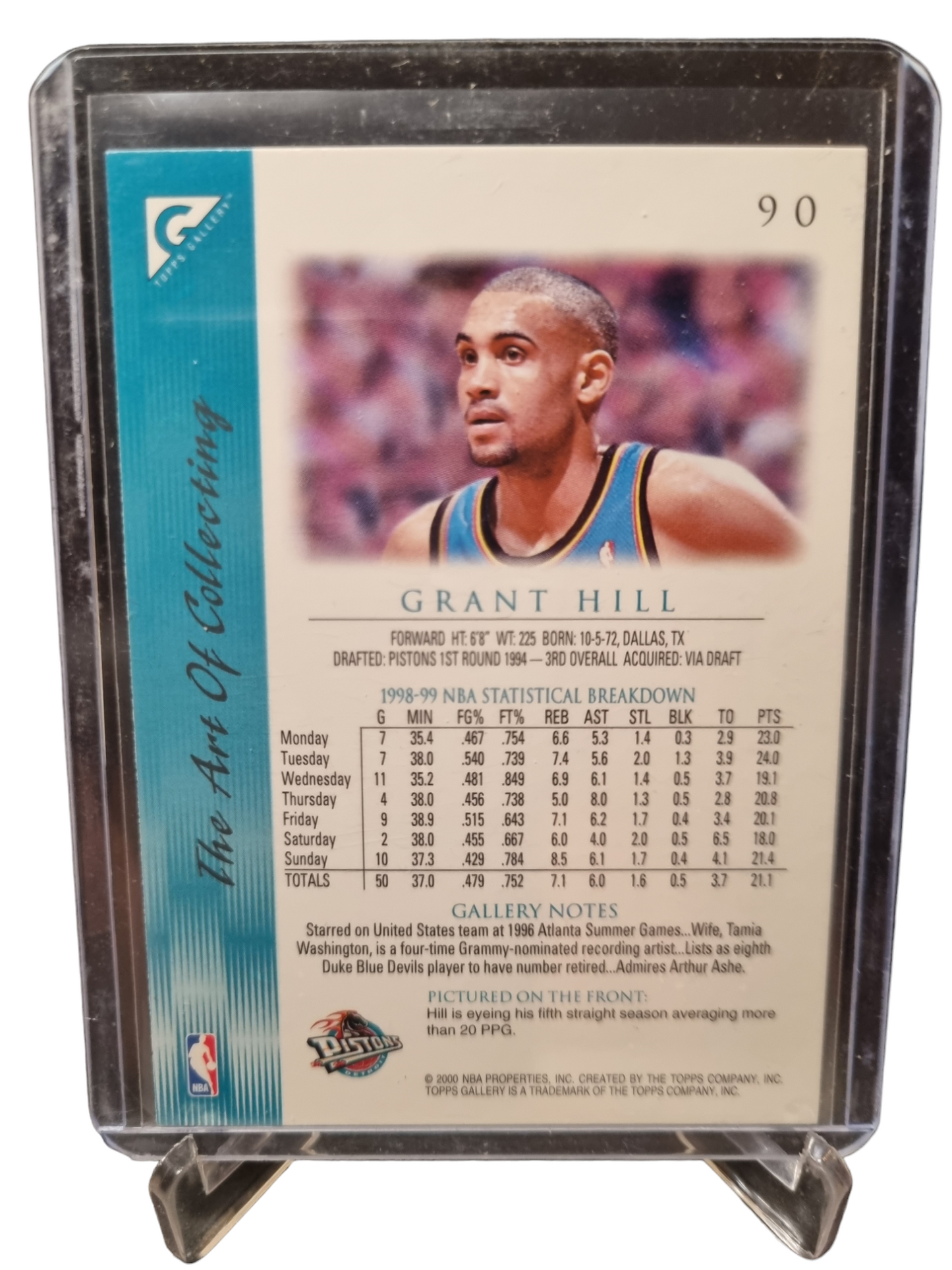 2000 Topps Gallery #90 Grant Hill