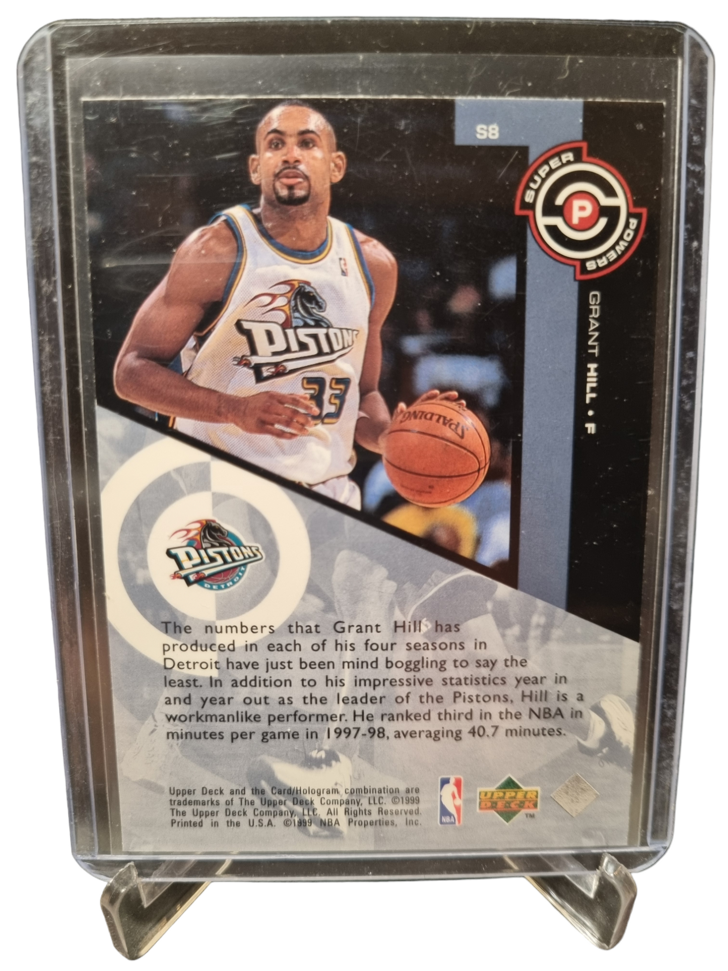 1999 Upper Deck #S8 Grant Hill Super Powers