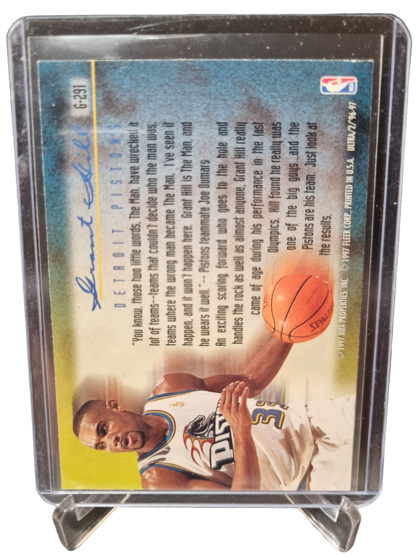 1996-97 Fleer #G-291 Grant Hill Play Of The Game Gold Medal Edition