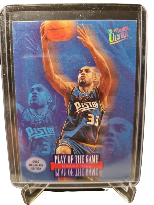 1996-97 Fleer #G-291 Grant Hill Play Of The Game Gold Medal Edition