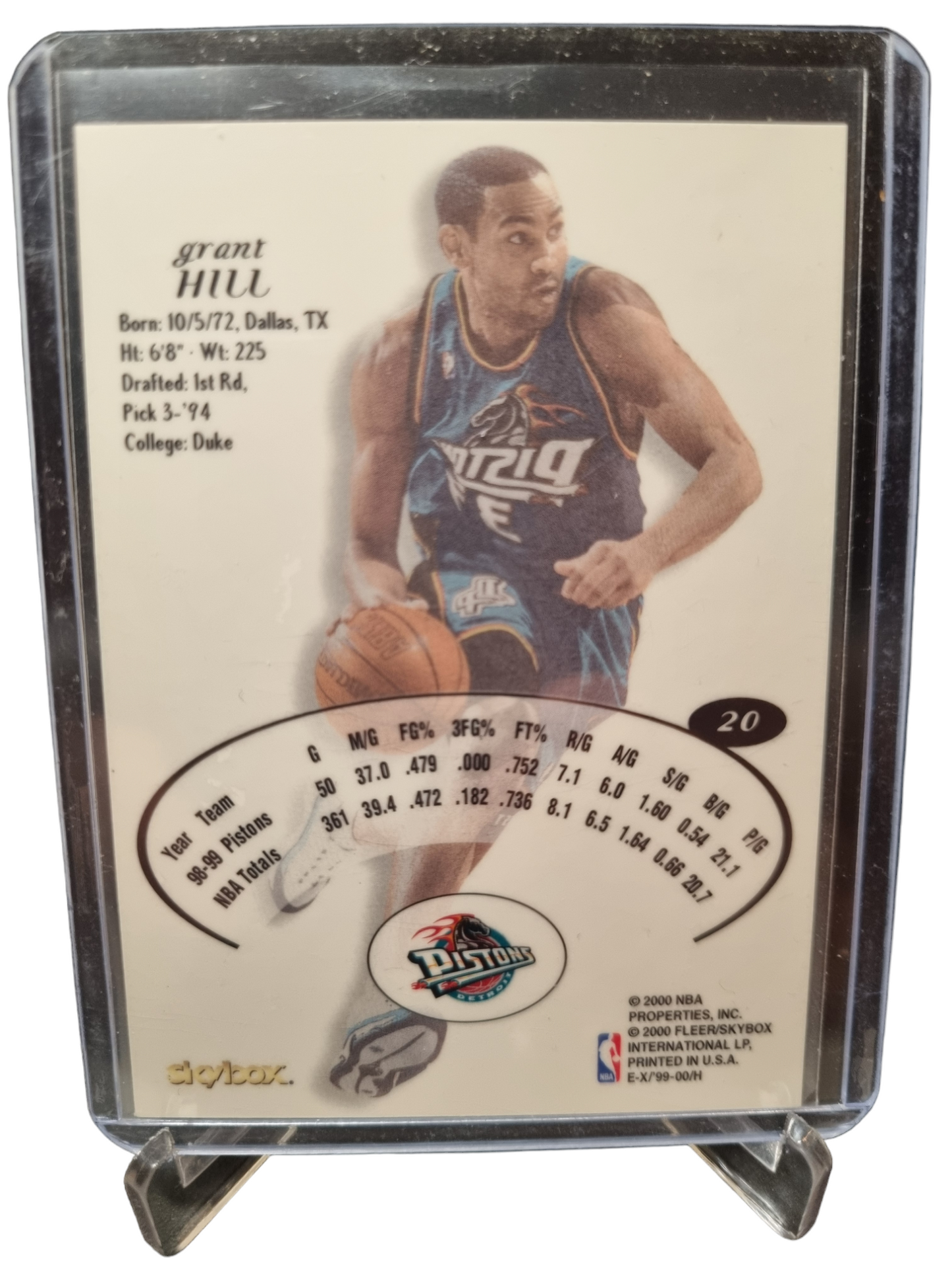 2000 Skybox EX #20 Grant Hill