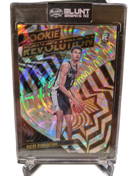 2023-24 Revolution #14 Victor Wembanyama Rookie Card Rookie Revolution Fractal