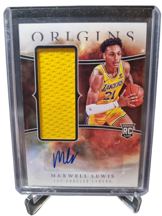 2023-24 Origins #RJA-MAX Maxwell Lewis Rookie Patch Autograph