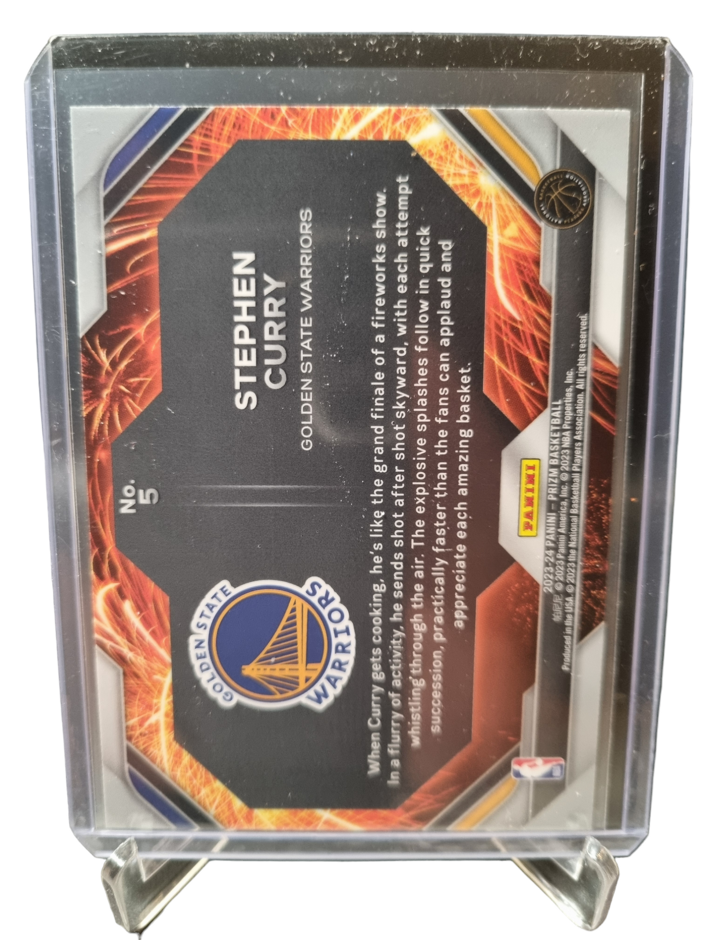 2023-24 Panini Prizm #5 Stephen Curry Fireworks