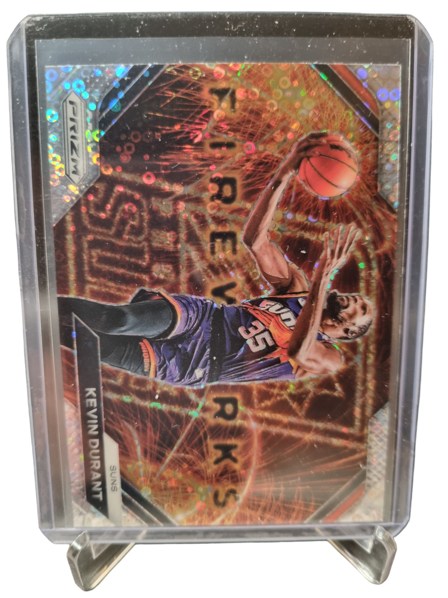 2023-24 Panini Prizm #24 Kevin Durant Fireworks Fast Break Prizm