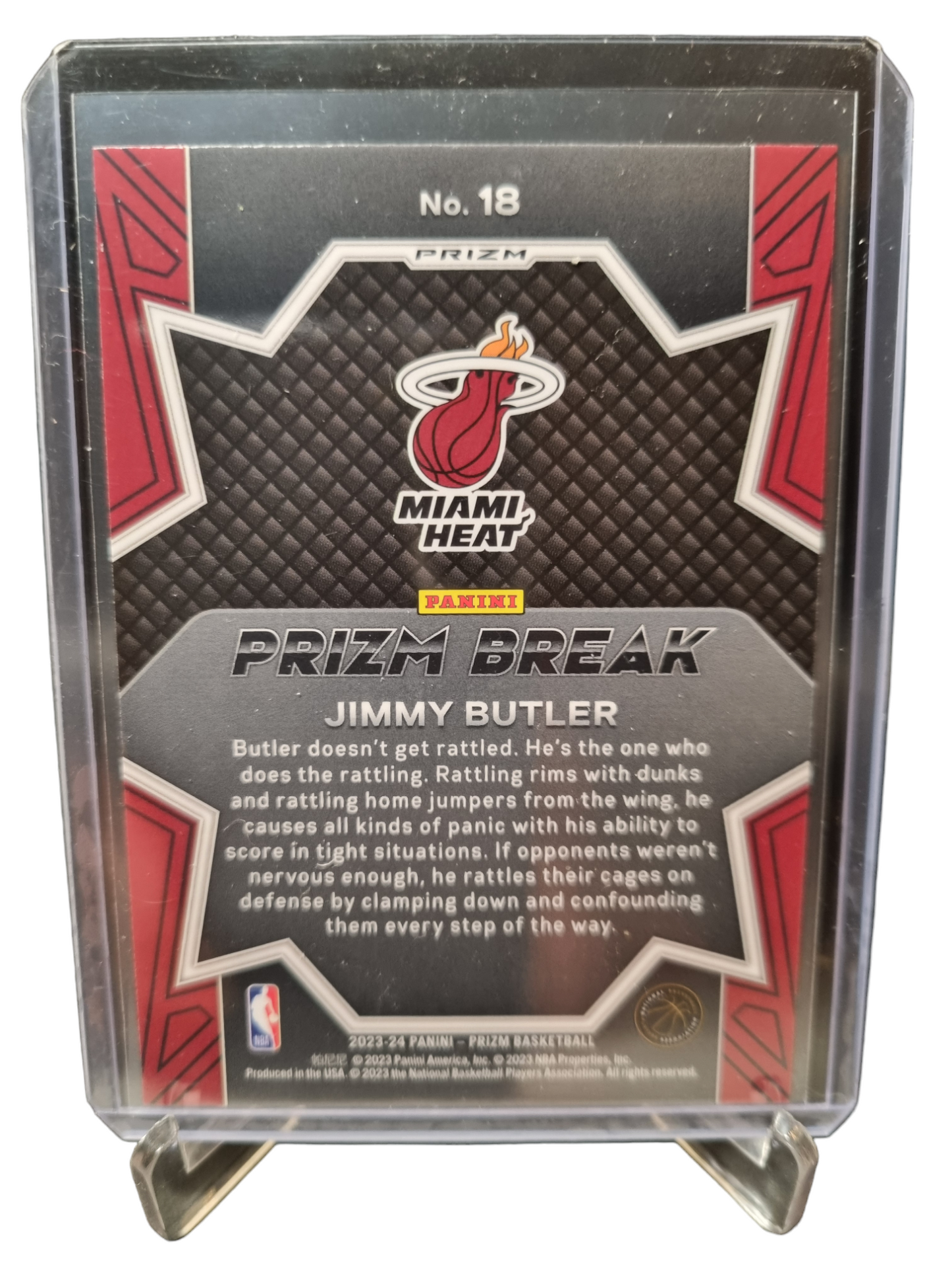 2023-24 Panini Prizm #18 Jimmy Butler Prizm Break Fast Break Prizm