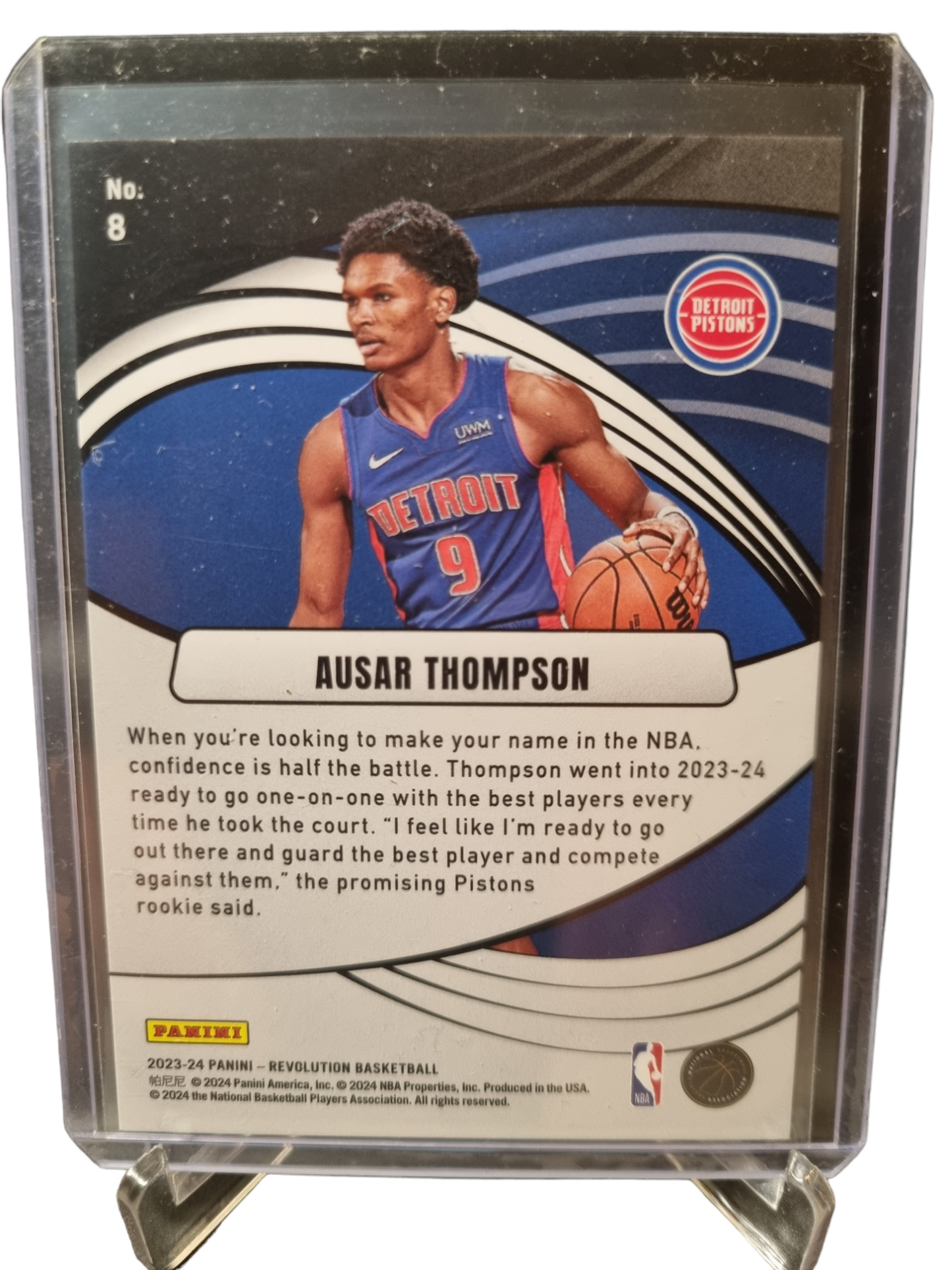 2023-24 Panini Revolution #8 Ausar Thompson Rookie Card Super Nova