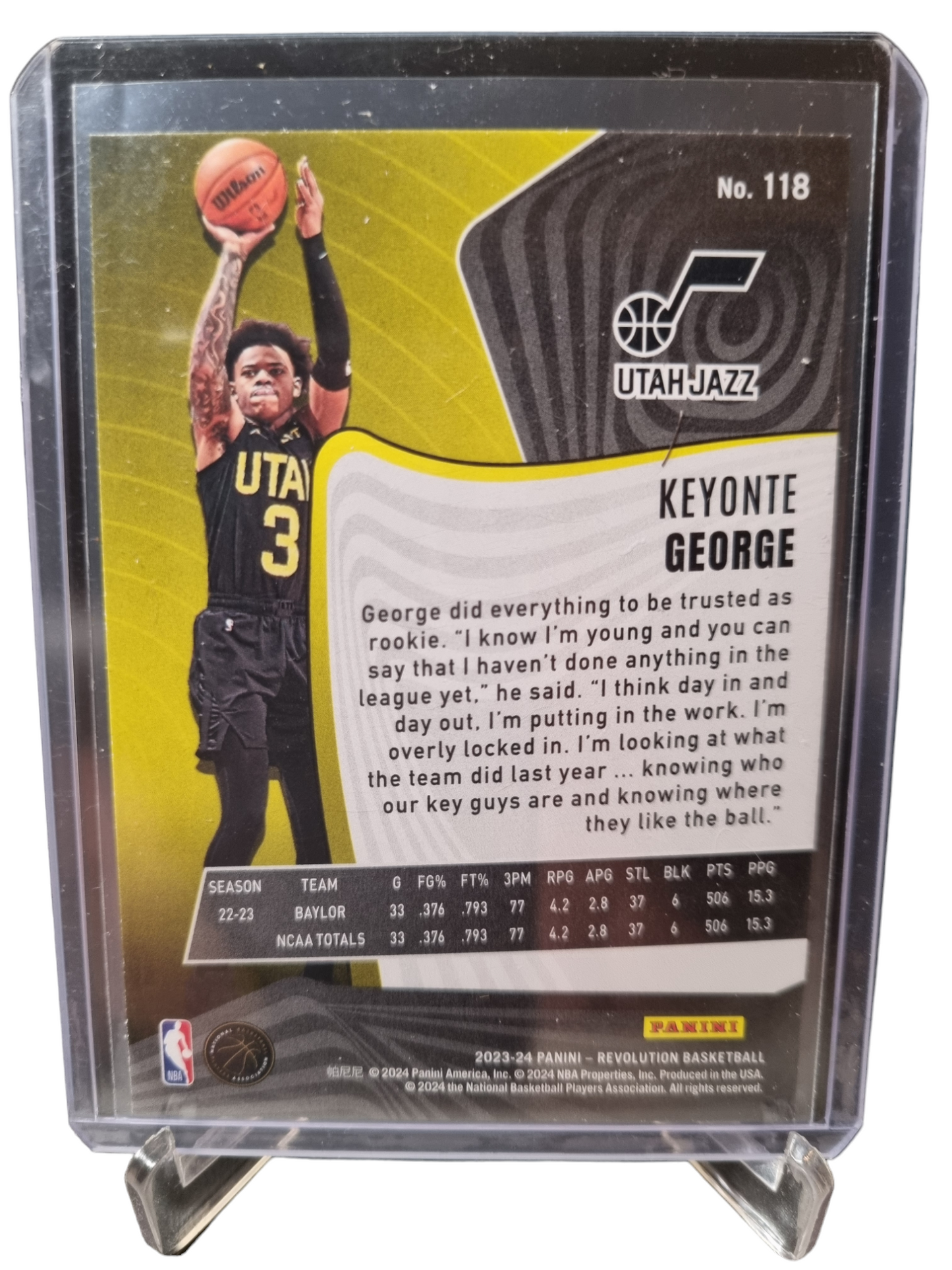 2023-24 Panini Revolution #118 Keyonte George Rookie Card