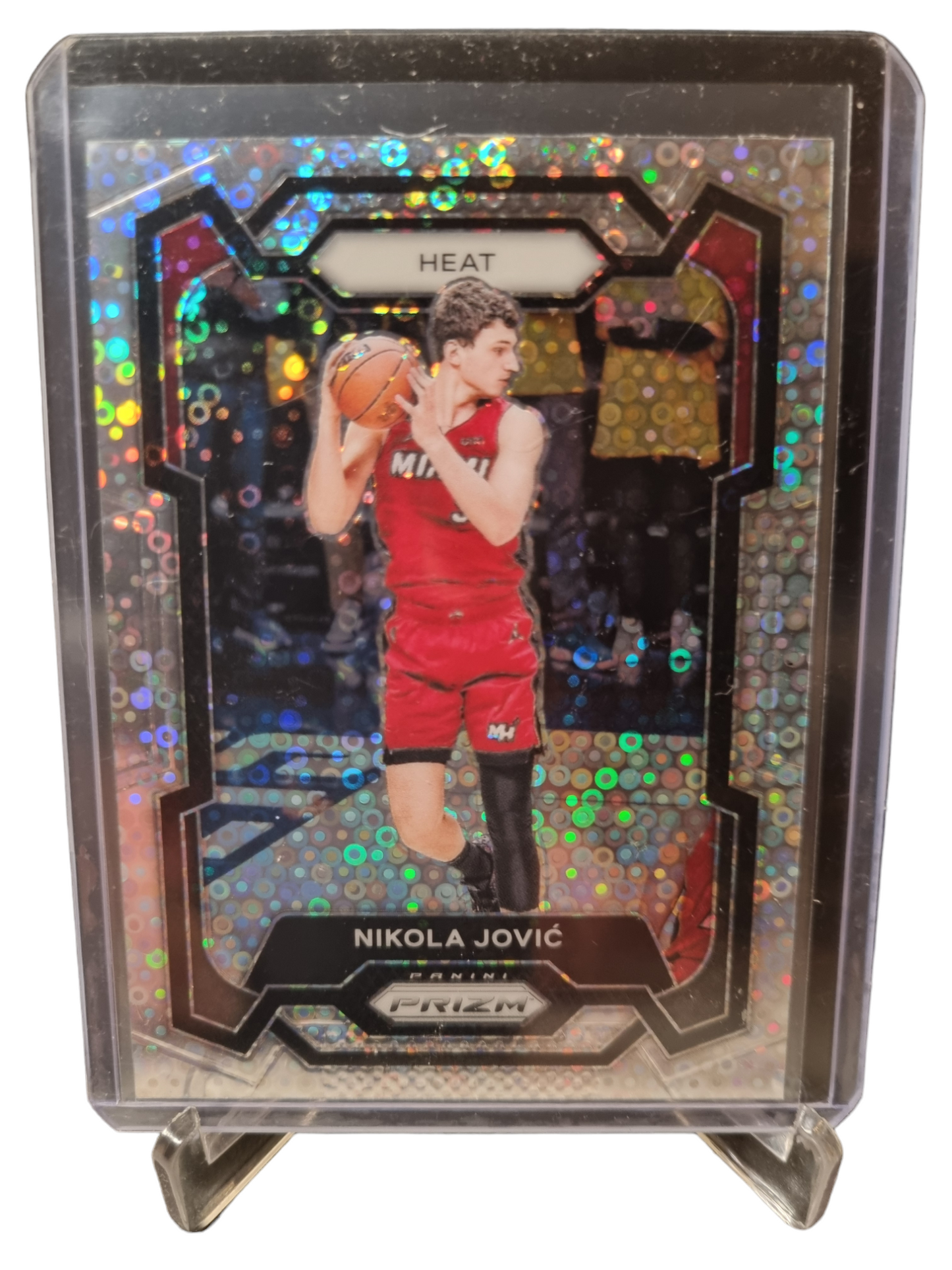 2023-24 Panini Prizm #121 Nikola Jovic Silver Fast Break Prizm