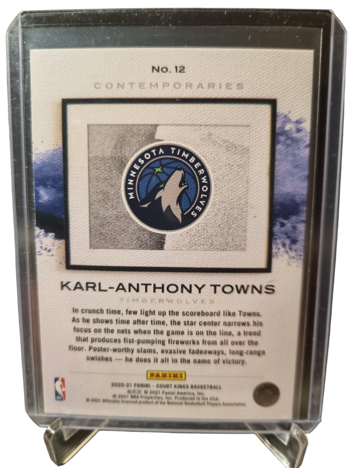 2020-21 Panini Court Kings #12 Karl-Anthony Towns Contemporaries