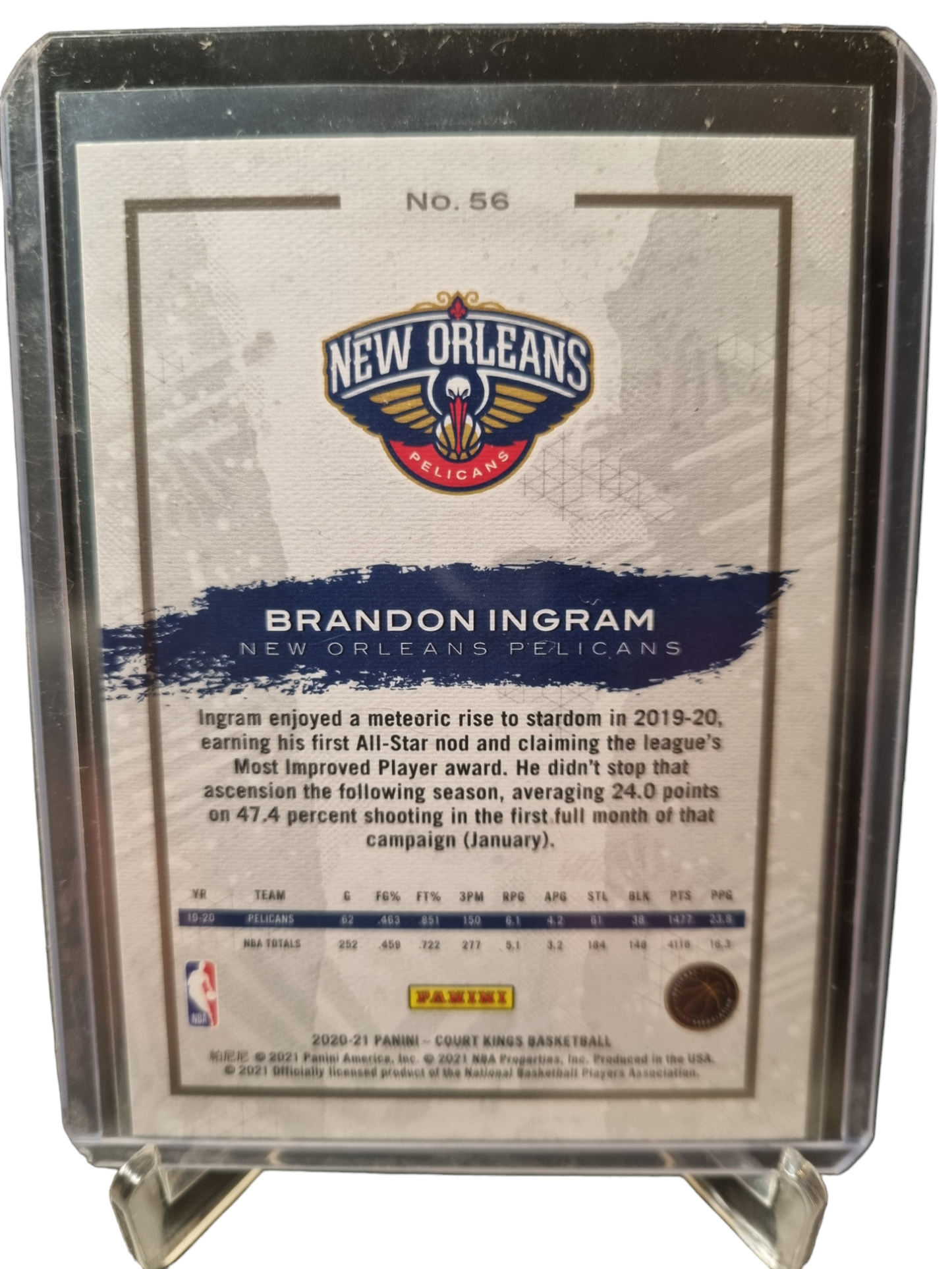 2020-21 Panini Court Kings #56 Brandon Ingram