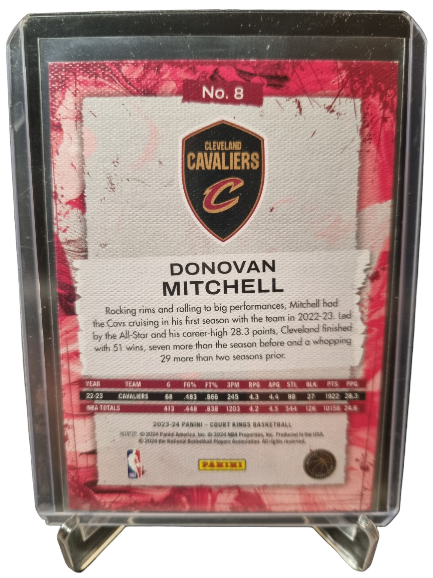 2023-24 Panini Court Kings #8 Donovan Mitchell