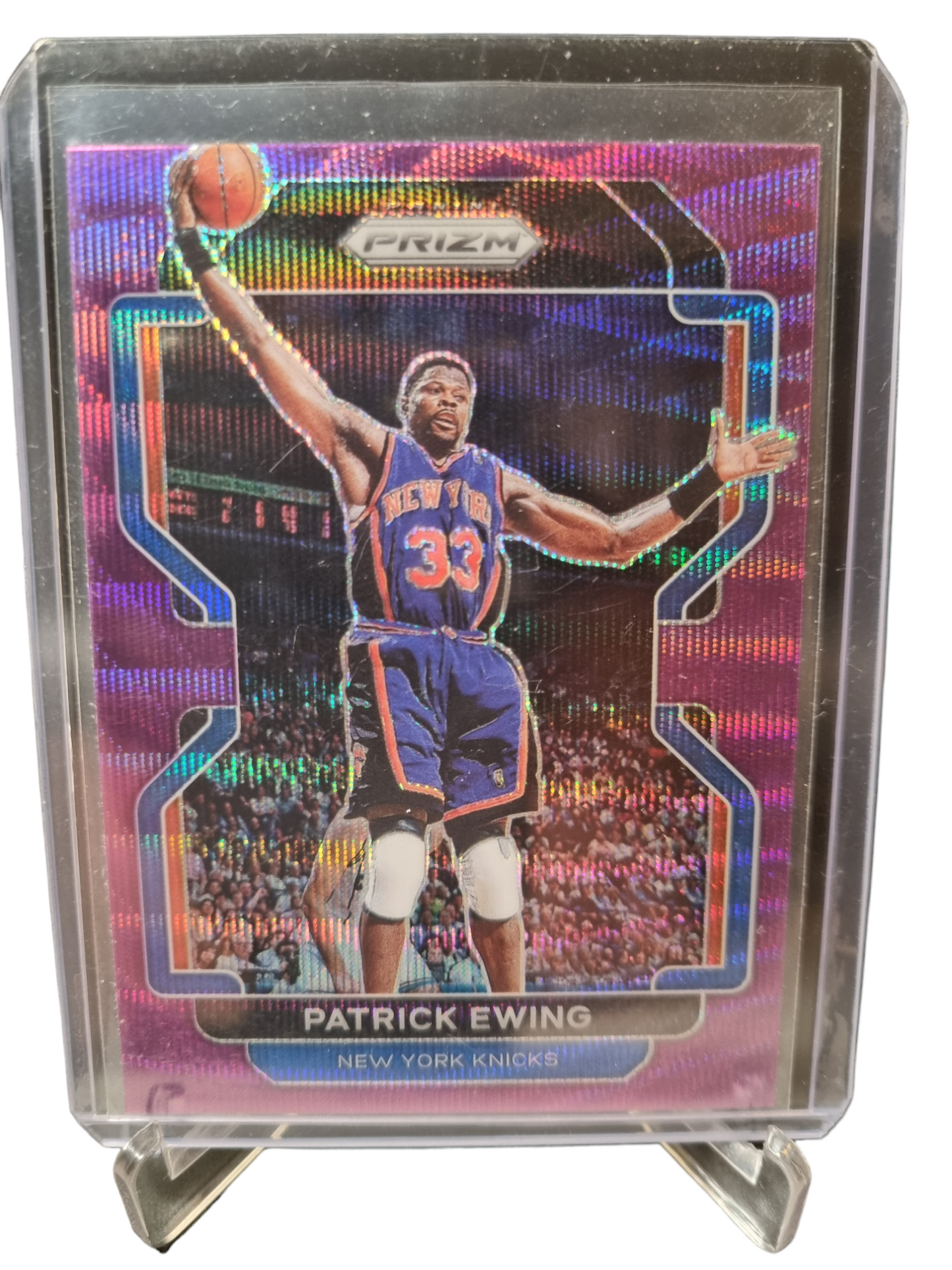 2021-22 Panini Prizm #245 Patrick Ewing Purple Wave Prizm