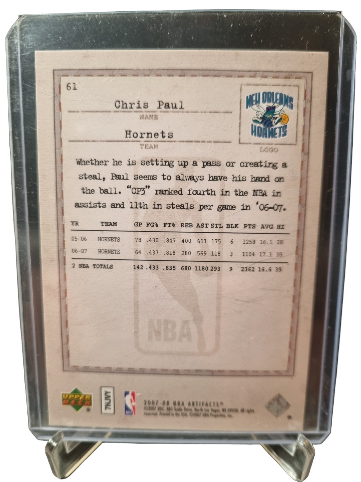 2007-08 Upper Deck #61 Chris Paul Artifacts