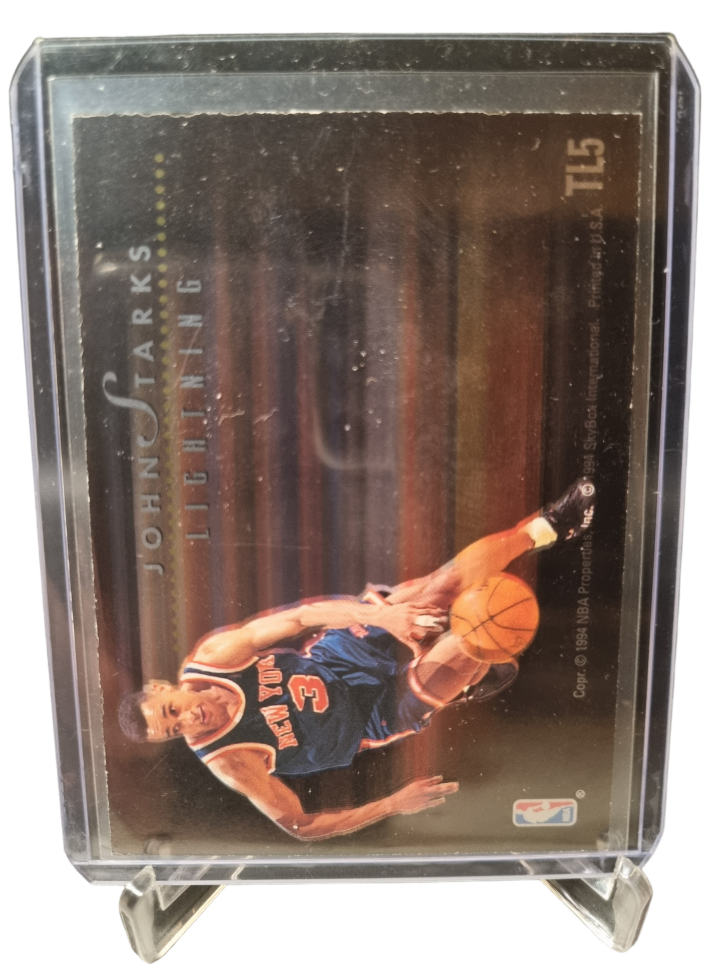 1993-94 Skybox Premium #TL5 Patrick Ewing Thunder John Starks Lightning