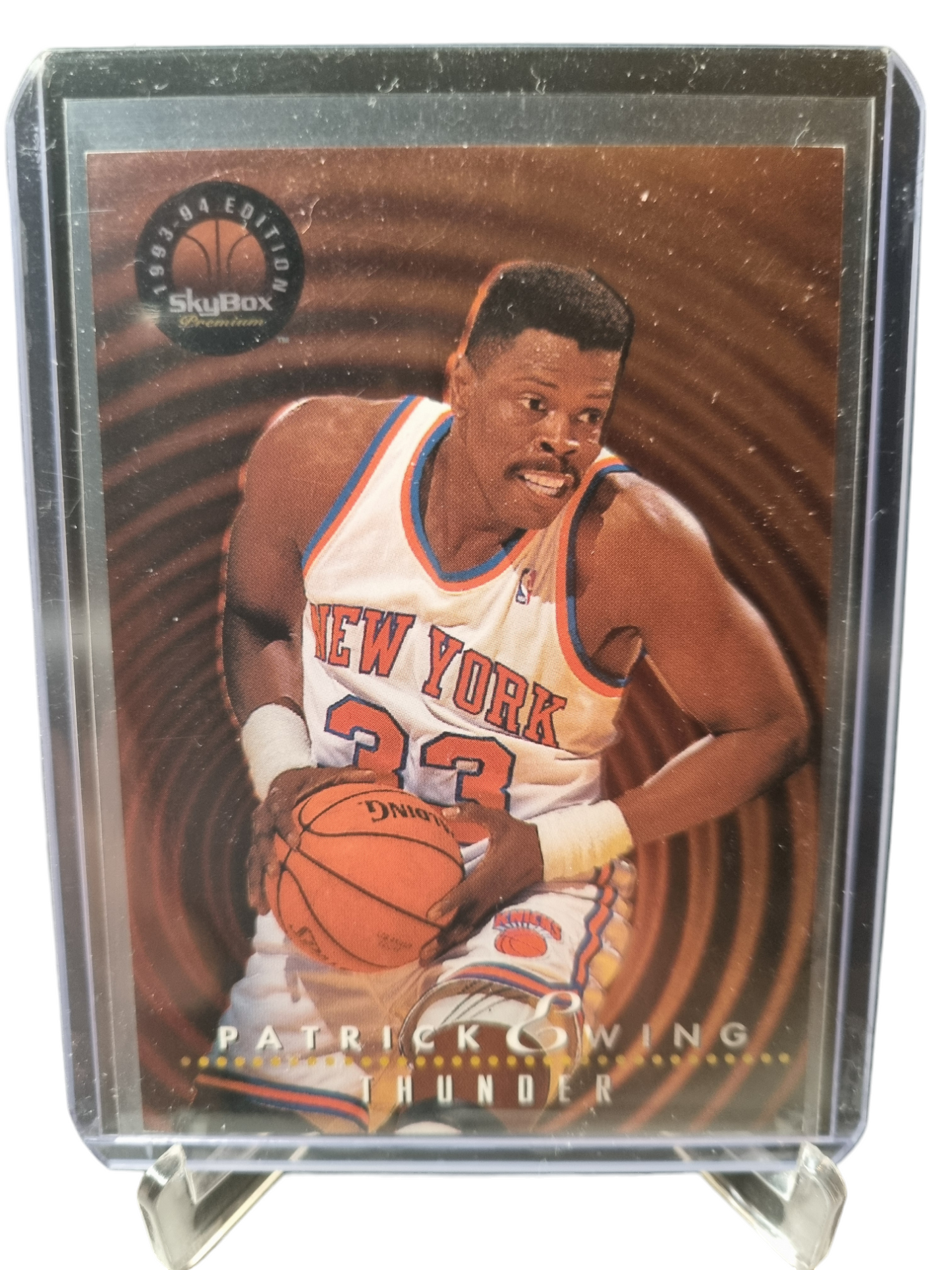 1993-94 Skybox Premium #TL5 Patrick Ewing Thunder John Starks Lightning