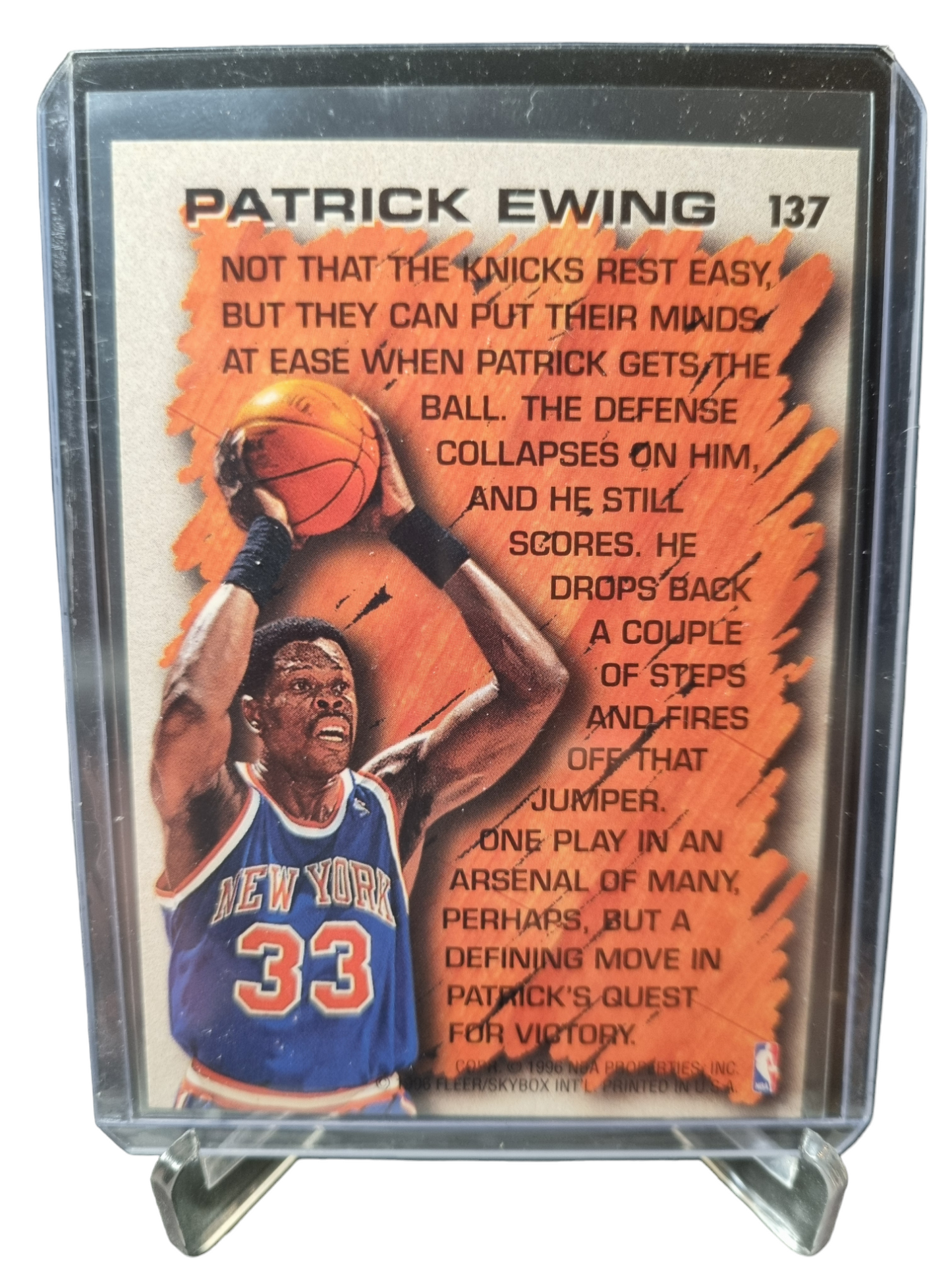 1996-97 Fleer #137 Patrick Ewing Hardwood Leader