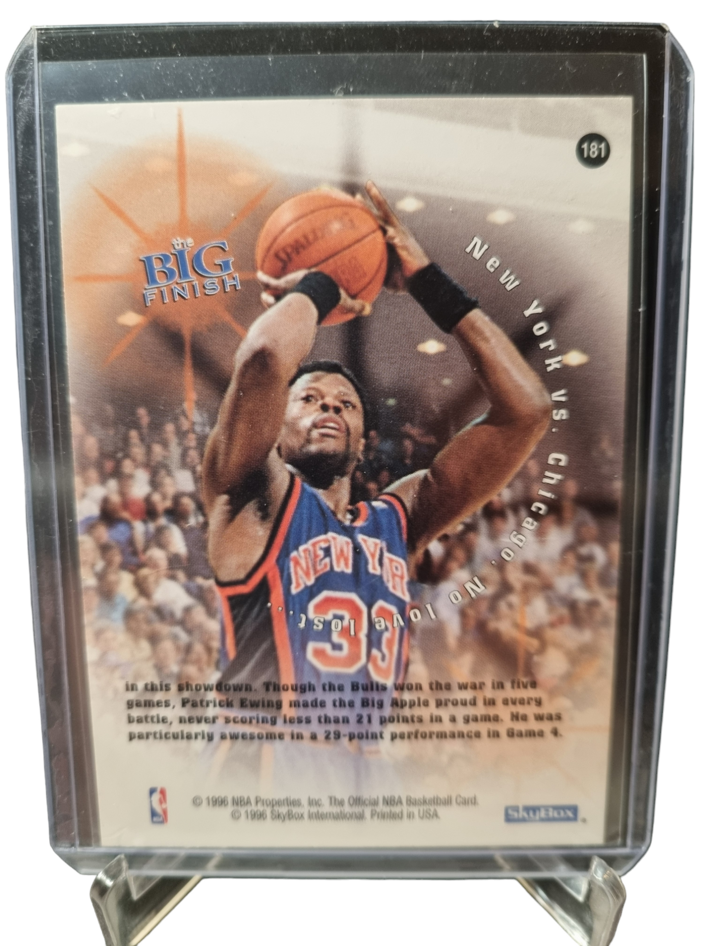 1996 Hoops #181 Patrick Ewing The Big Finish