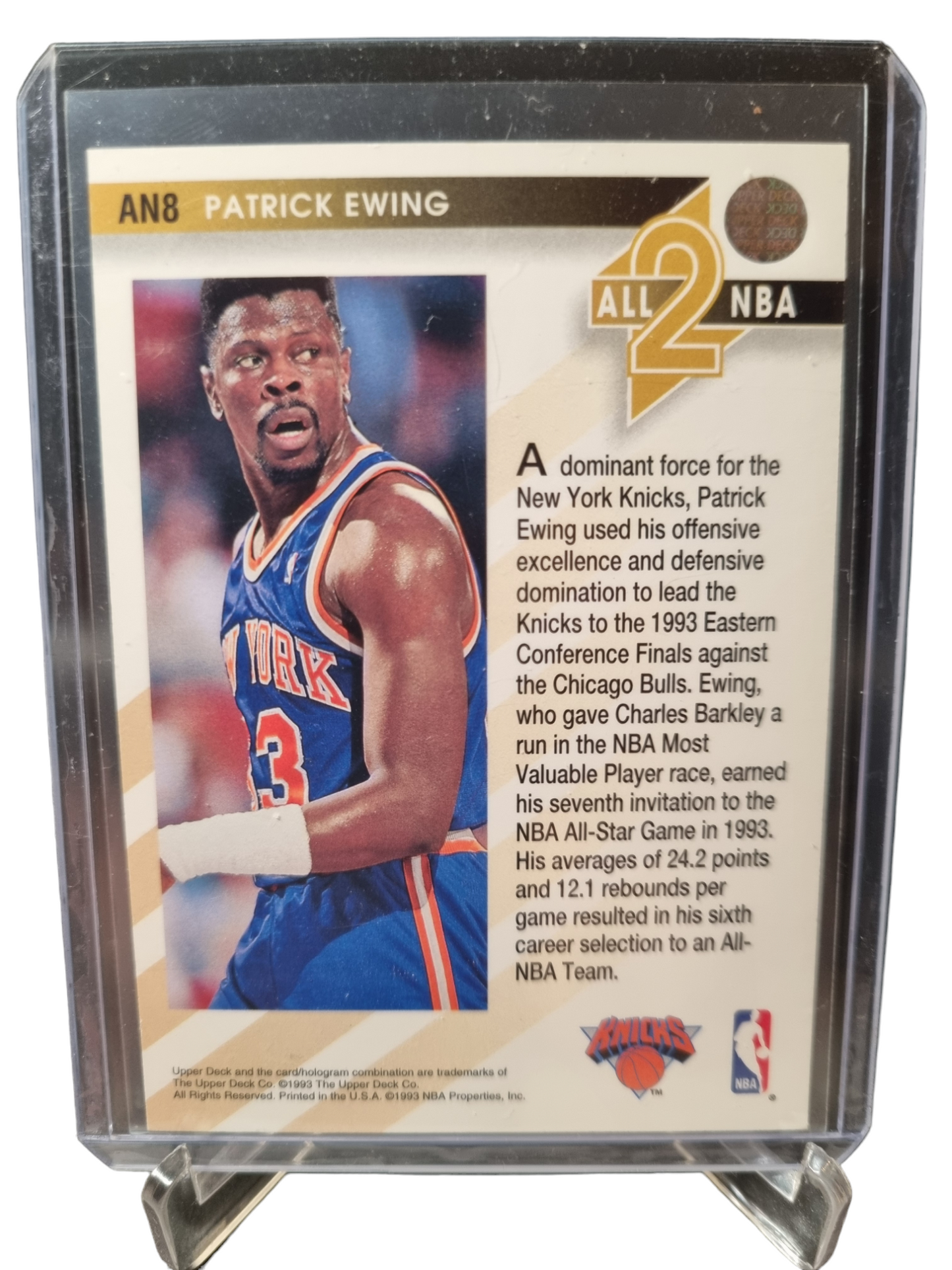 1993 Upper Deck #AN8 Patrick Ewing All 2nd NBA Team