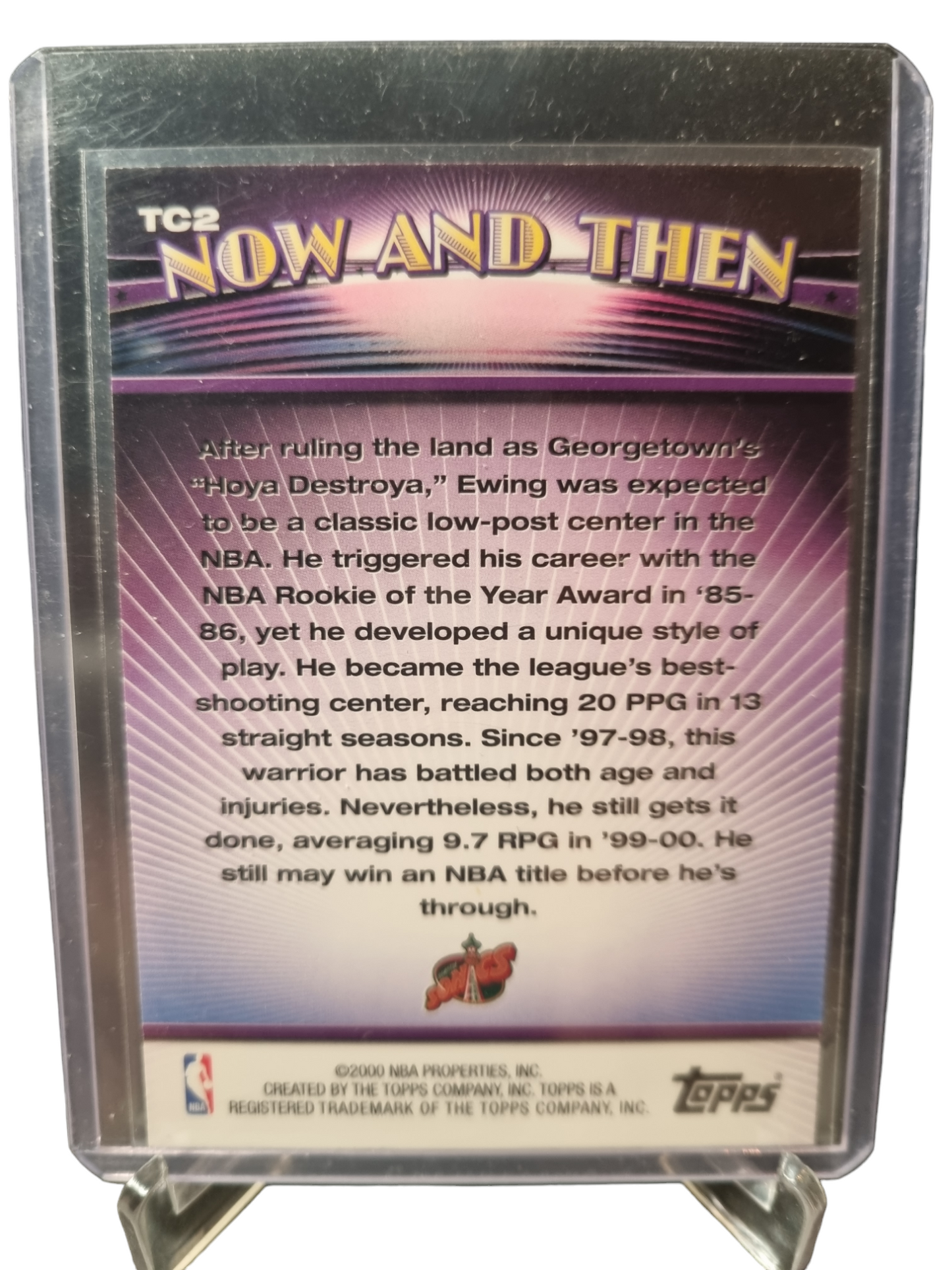 2000 Topps #TC2 Patrick Ewing Now And Then