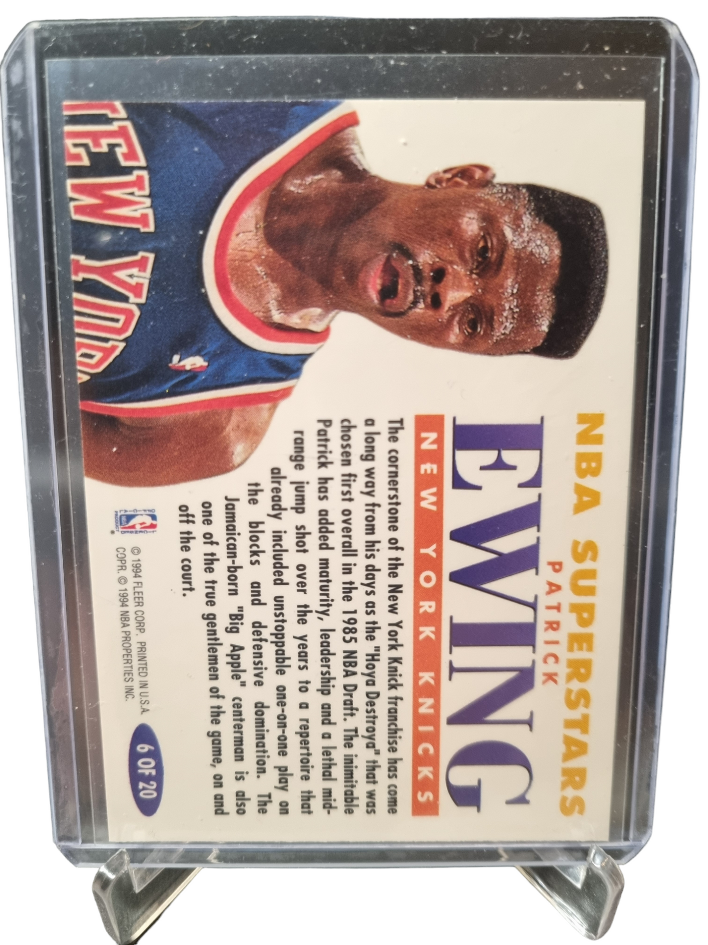 1993-94 Fleer #6 of 20 Patrick Ewing NBA Superstars