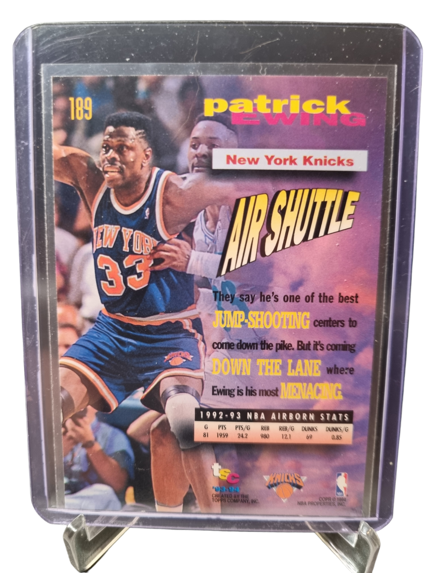 1993-94 Topps Stadium Club #189 Patrick Ewing Frequent Flyers